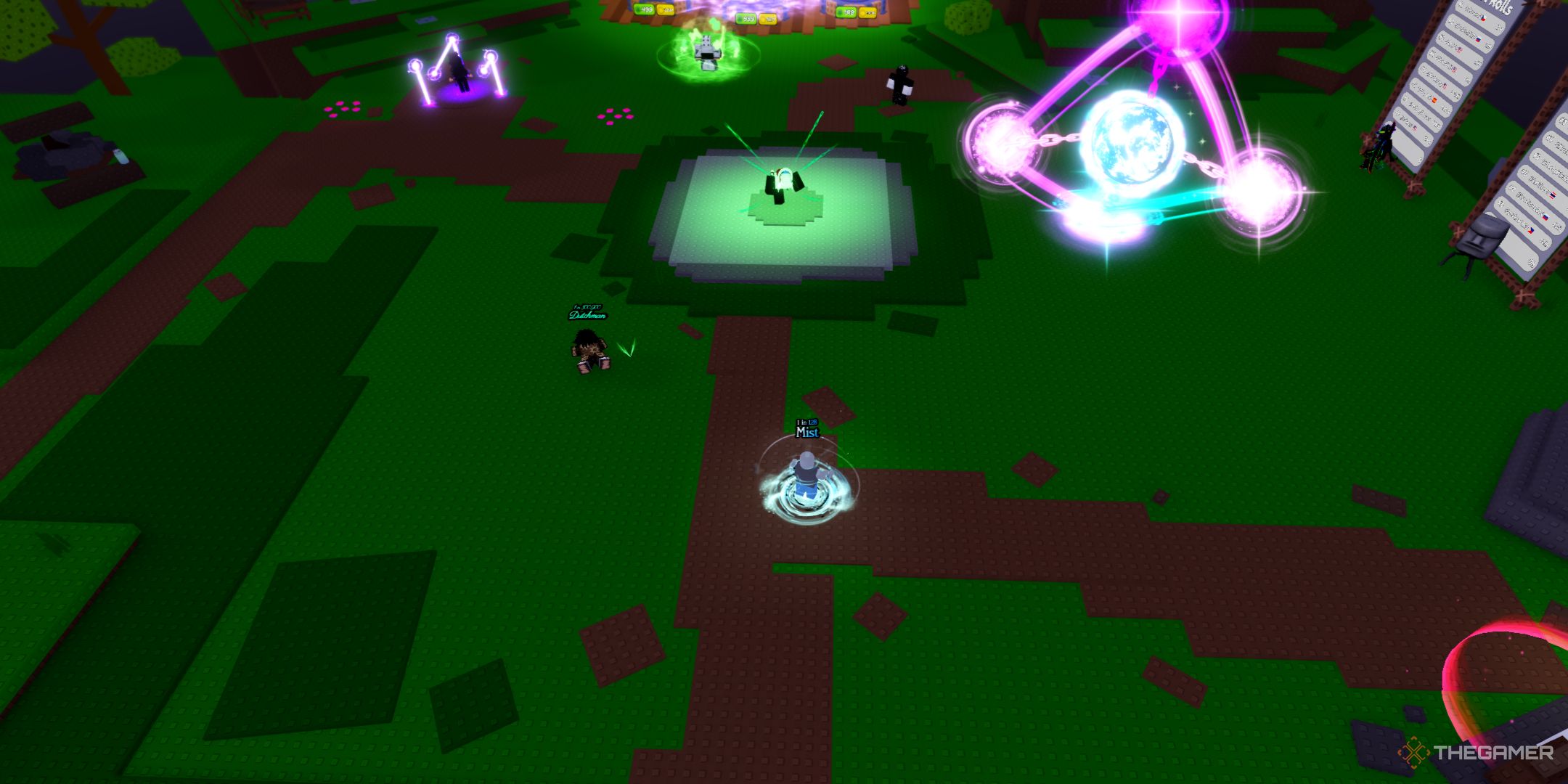 the main area in Aura RNG on Roblox