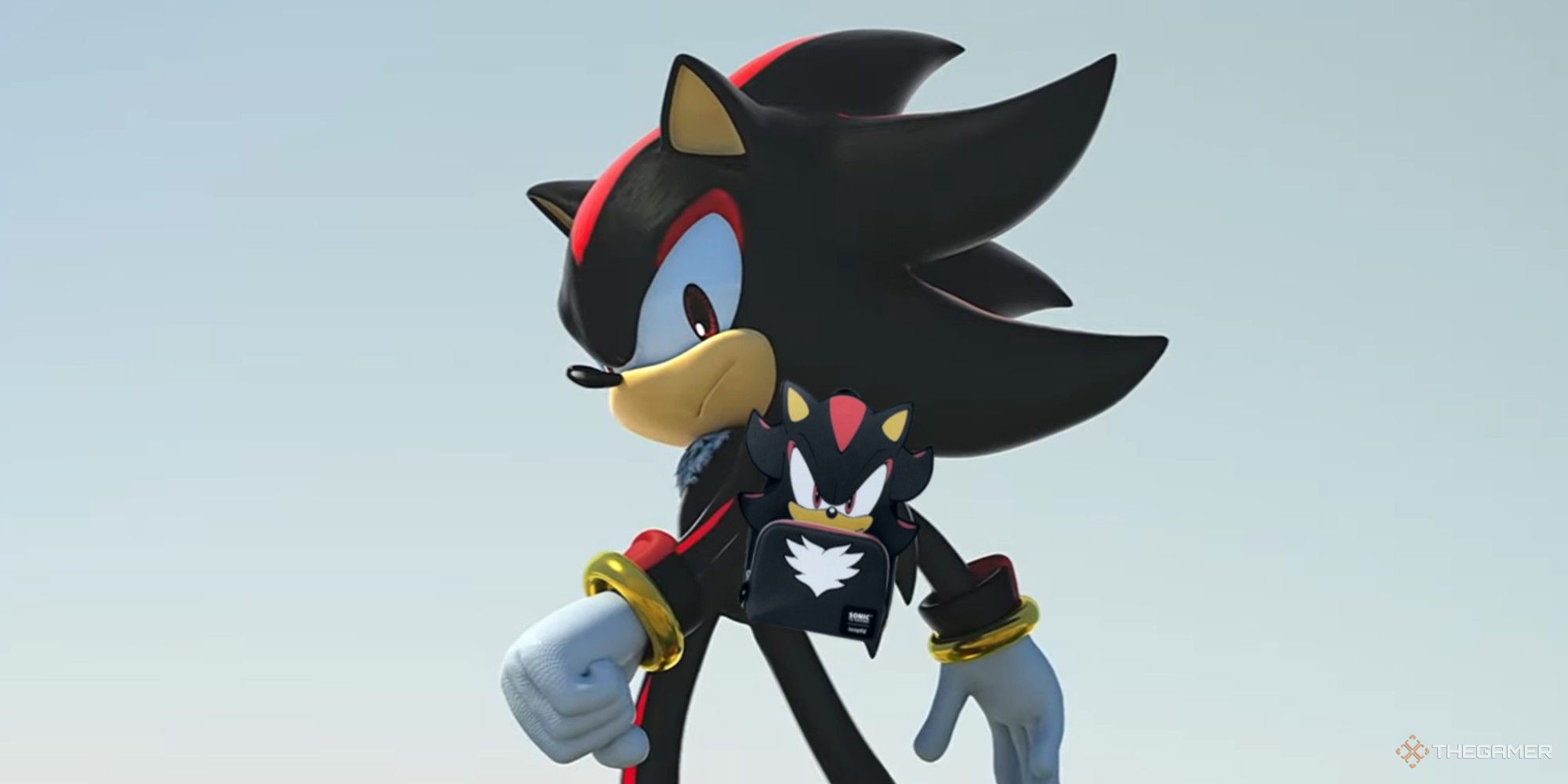 shadow wearing a loungefly shadow backpack