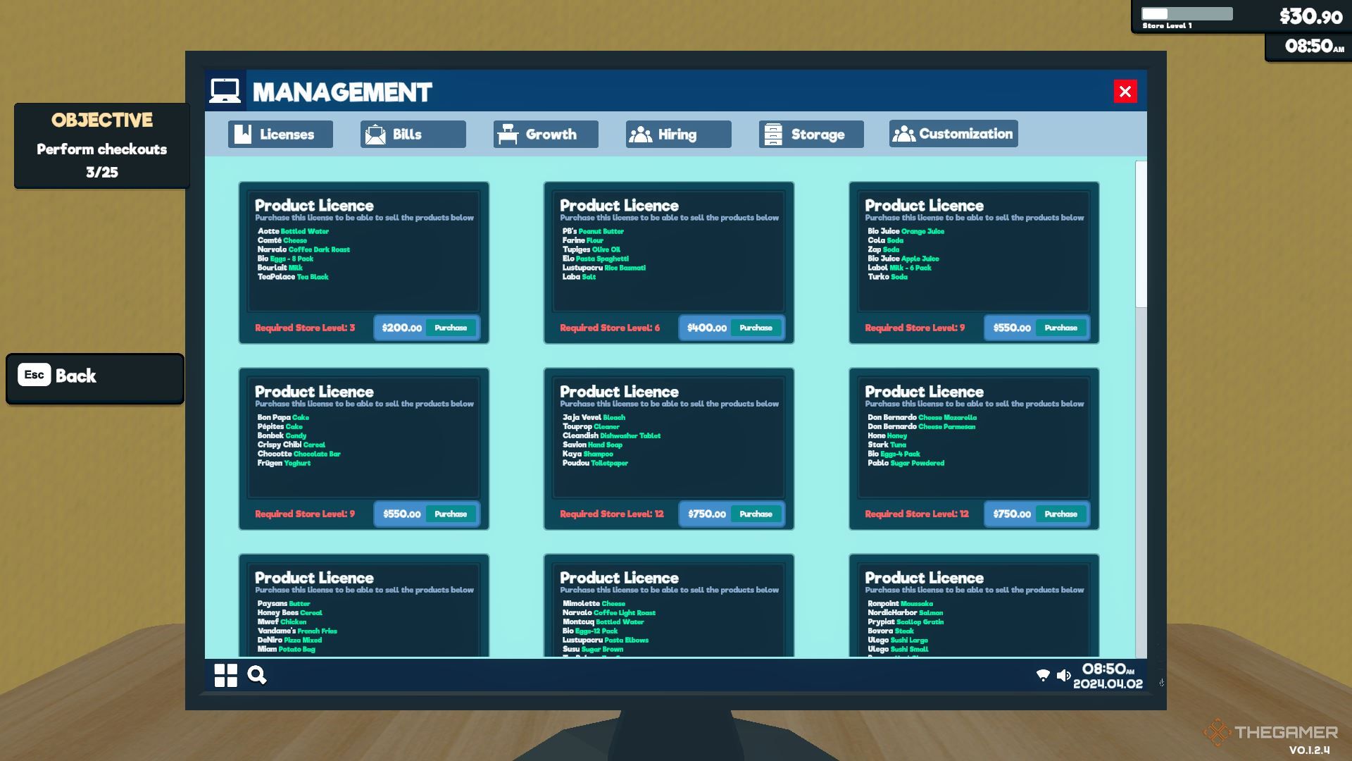 Supermarket Simulator Product Licenses