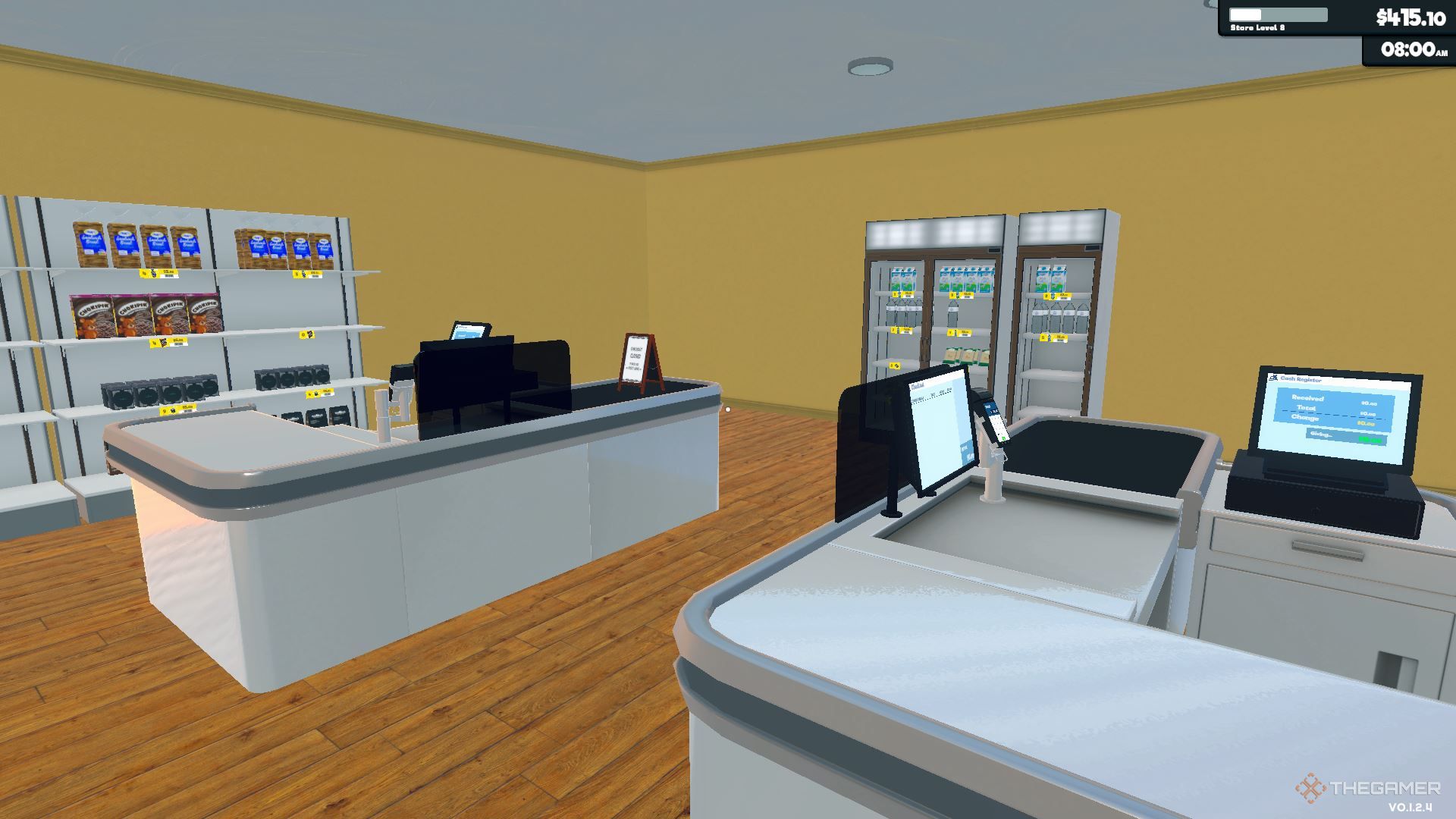 Supermarket Simulator Upgraded Store With Mirrored Registers-1