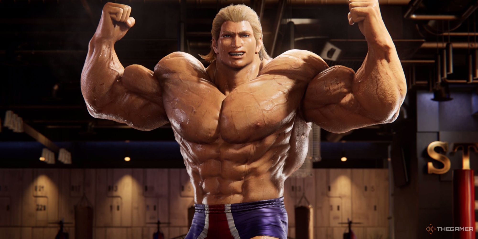 Steve Fox with bulging muscles in Tekken 8
