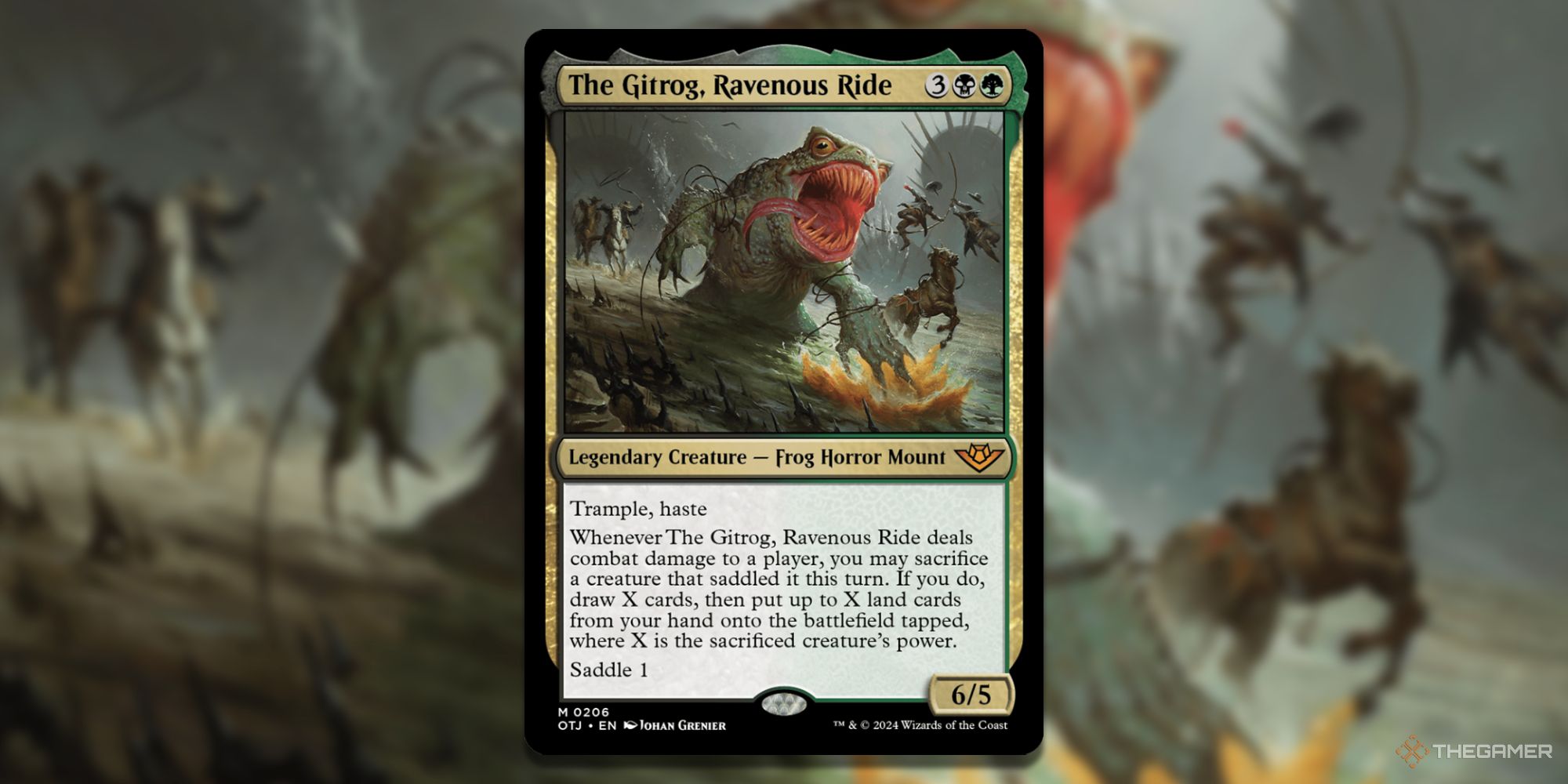 The Gitrog, Ravenous Ride card and art background