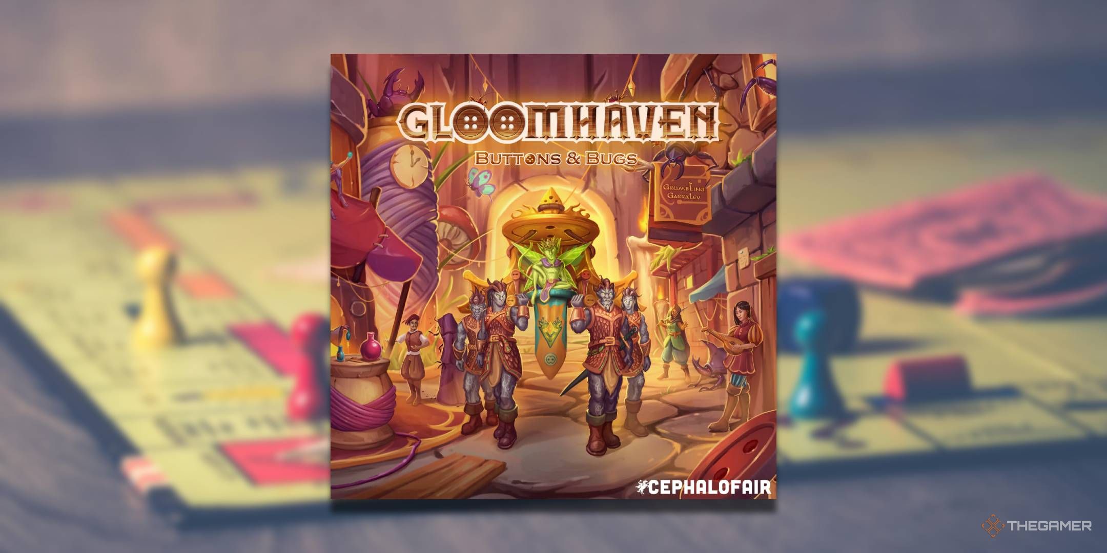 Coming Board Game Gloomhaven button and bug