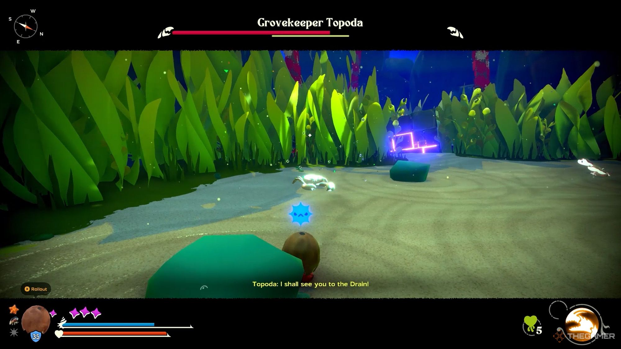Another Crab's Treasure - Grovekeeper Topoda is planning to use shellbreaking punch