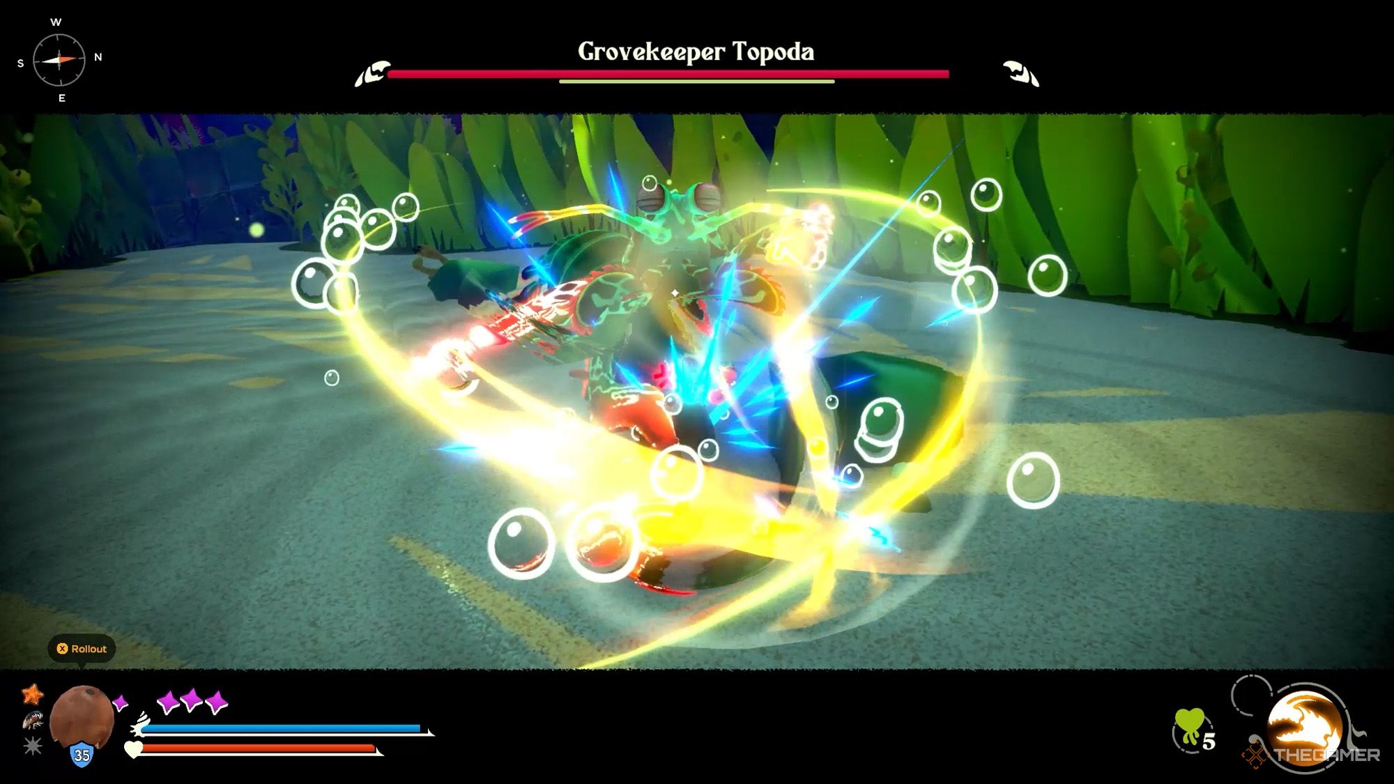 Another Crab's Treasure - Grovekeeper Topoda using blistering punches against Kril