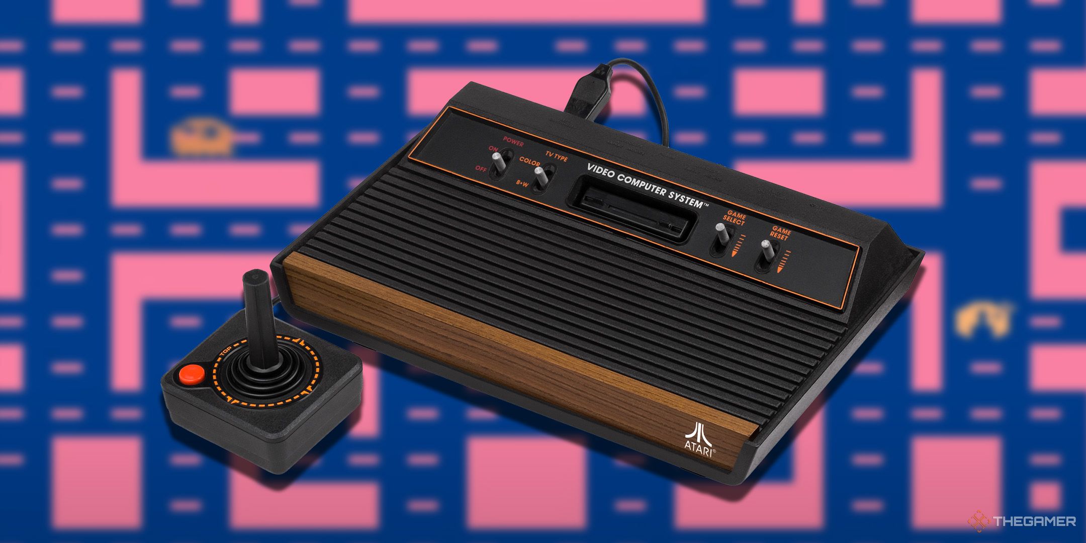 image of the Atari 2600 playing Pac-Man.