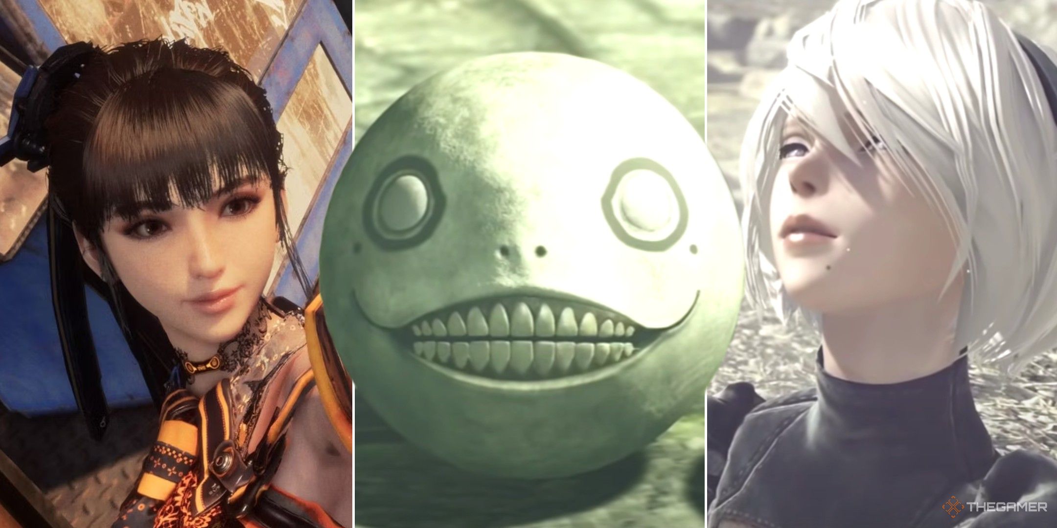 Collague showing EVE from stellar blade, and emil and 2b from nier automata