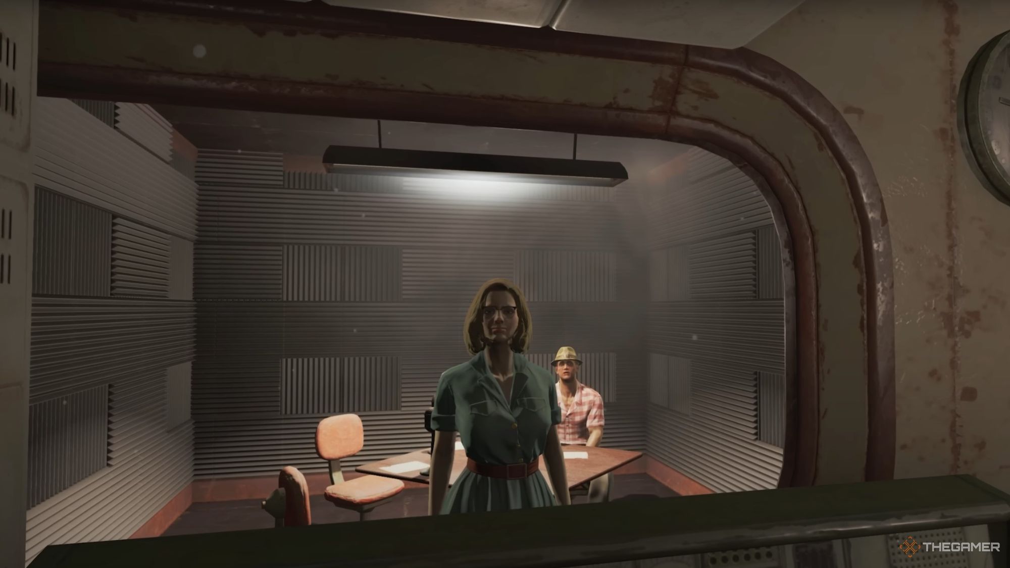 An image from Fallout 4 of Anne Hargraves, a seamstress who can be added to your settlement as a unique settler.