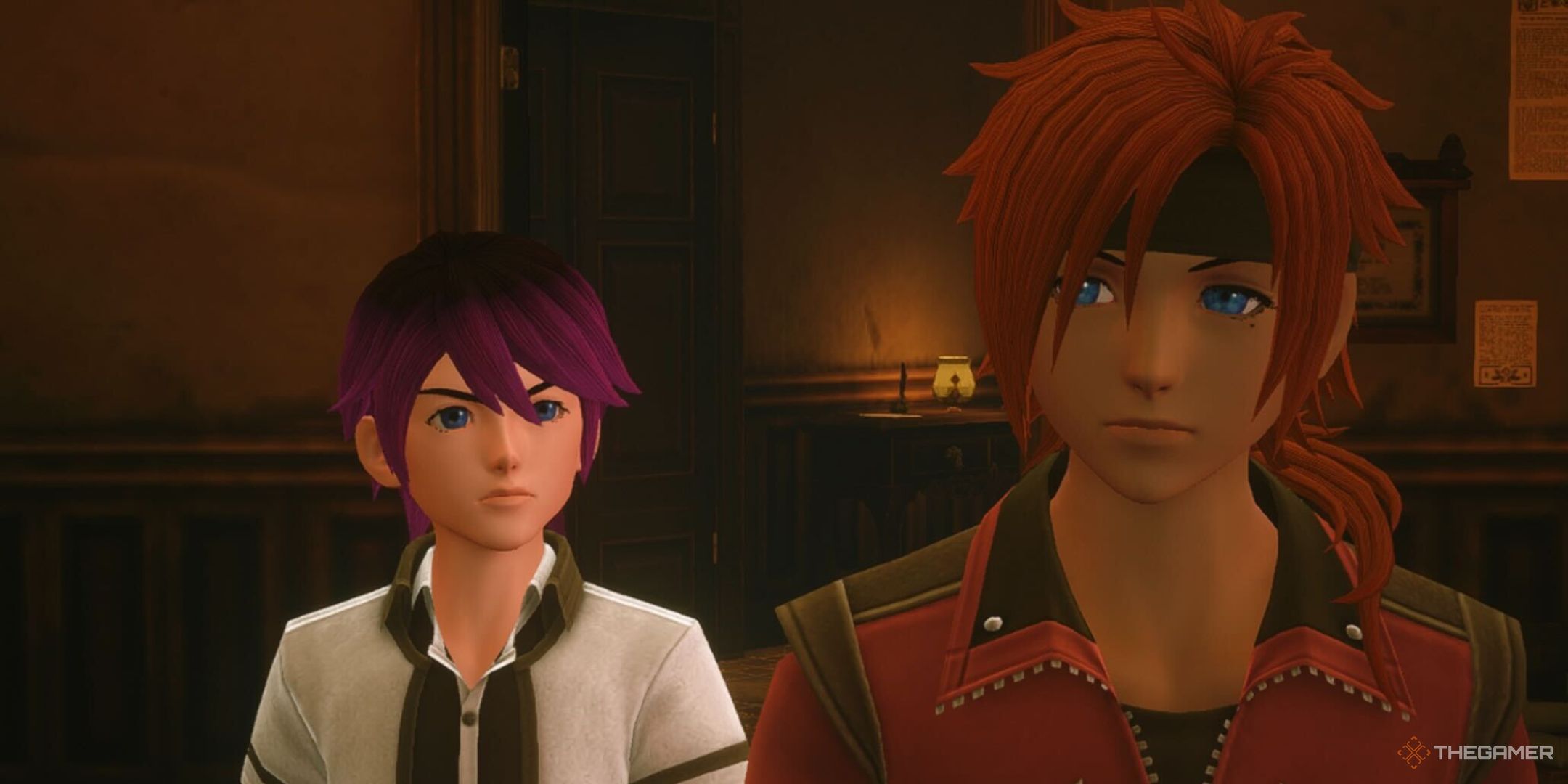 The Missing Link protagonist and Remus in Kingdom Hearts: Missing Link.
