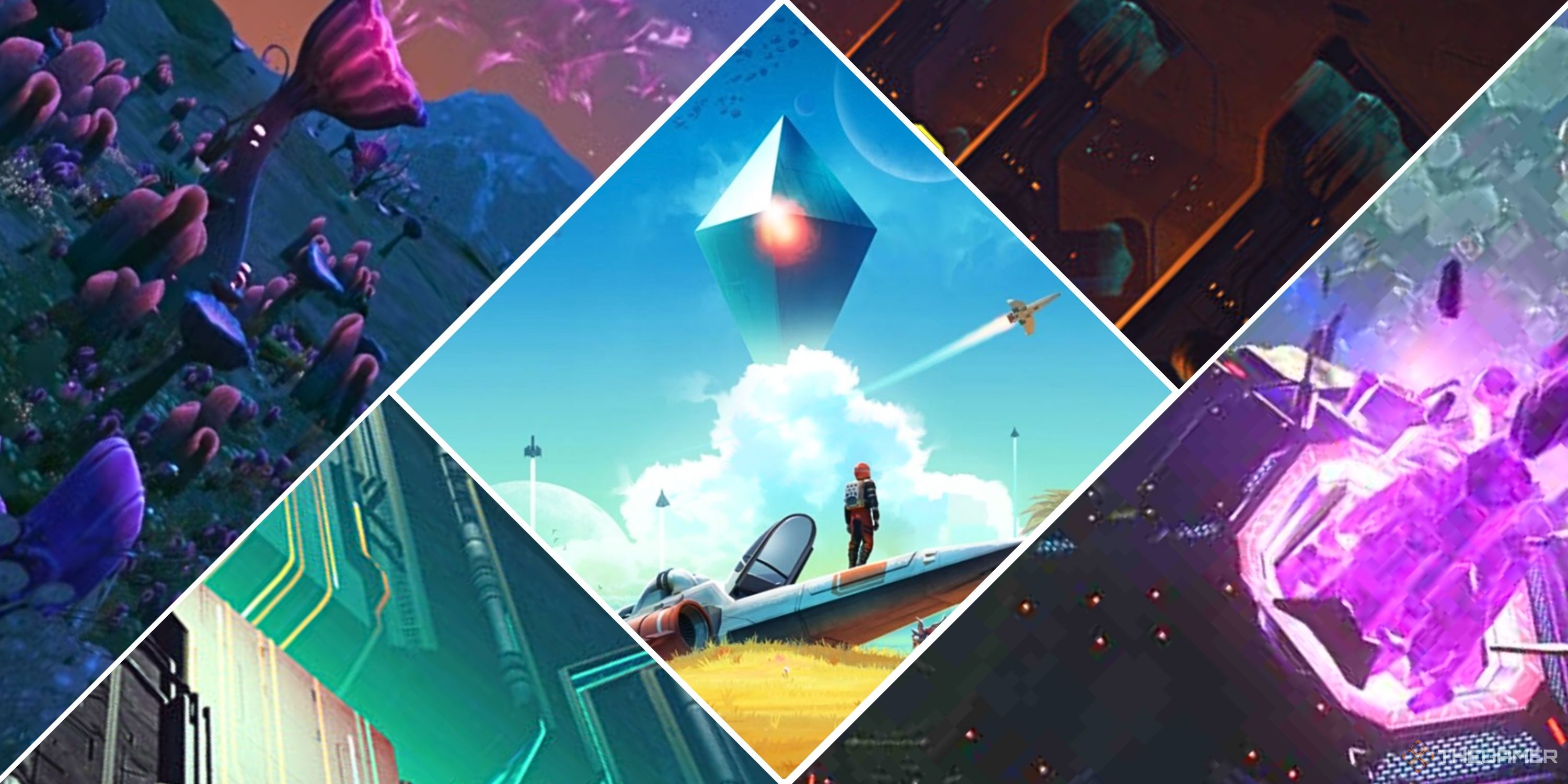 No Man's Sky Collage Image From In Game Screenshots