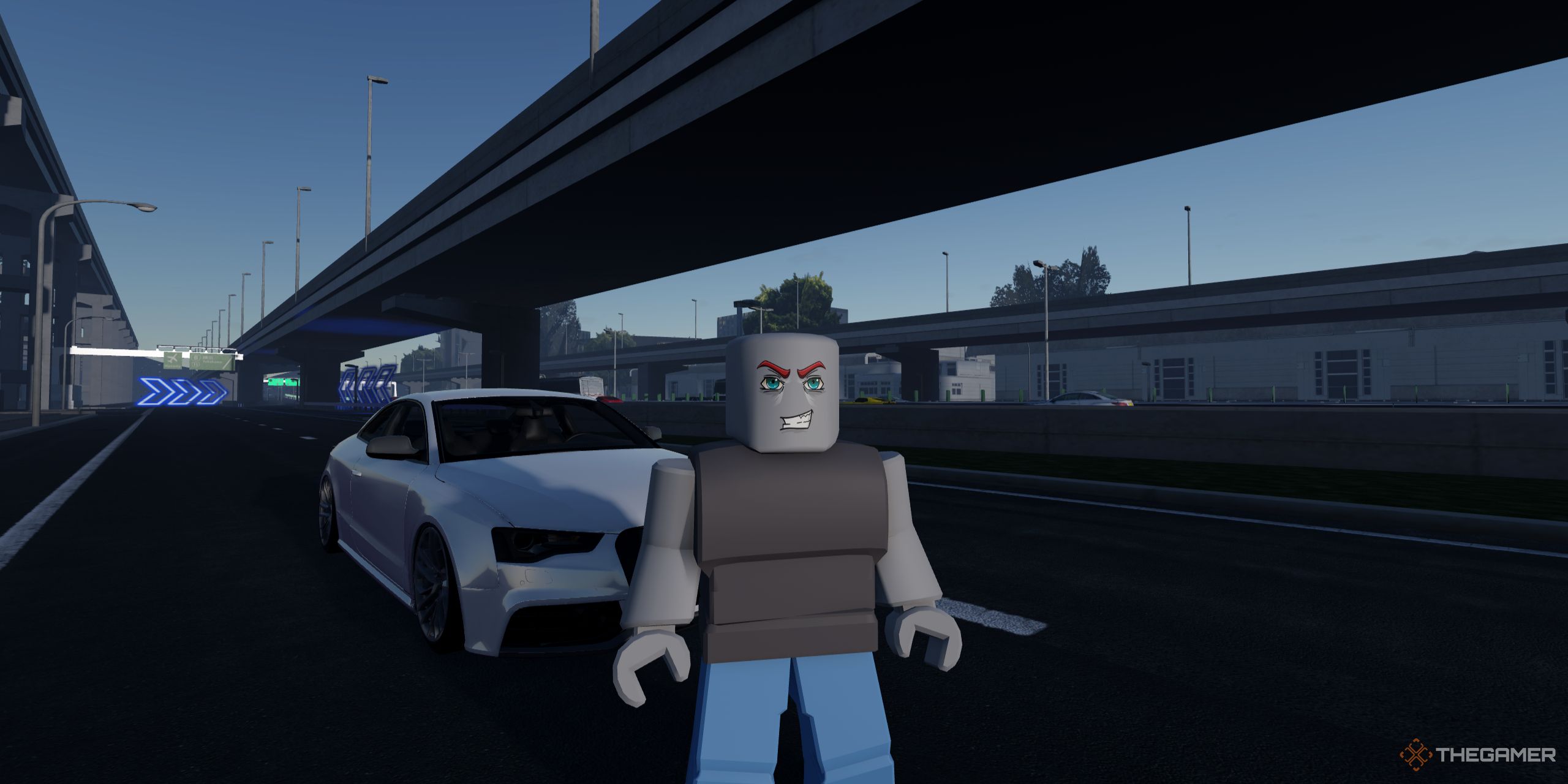  Roblox: someone in Midnight Chasers Highway Racing with his car