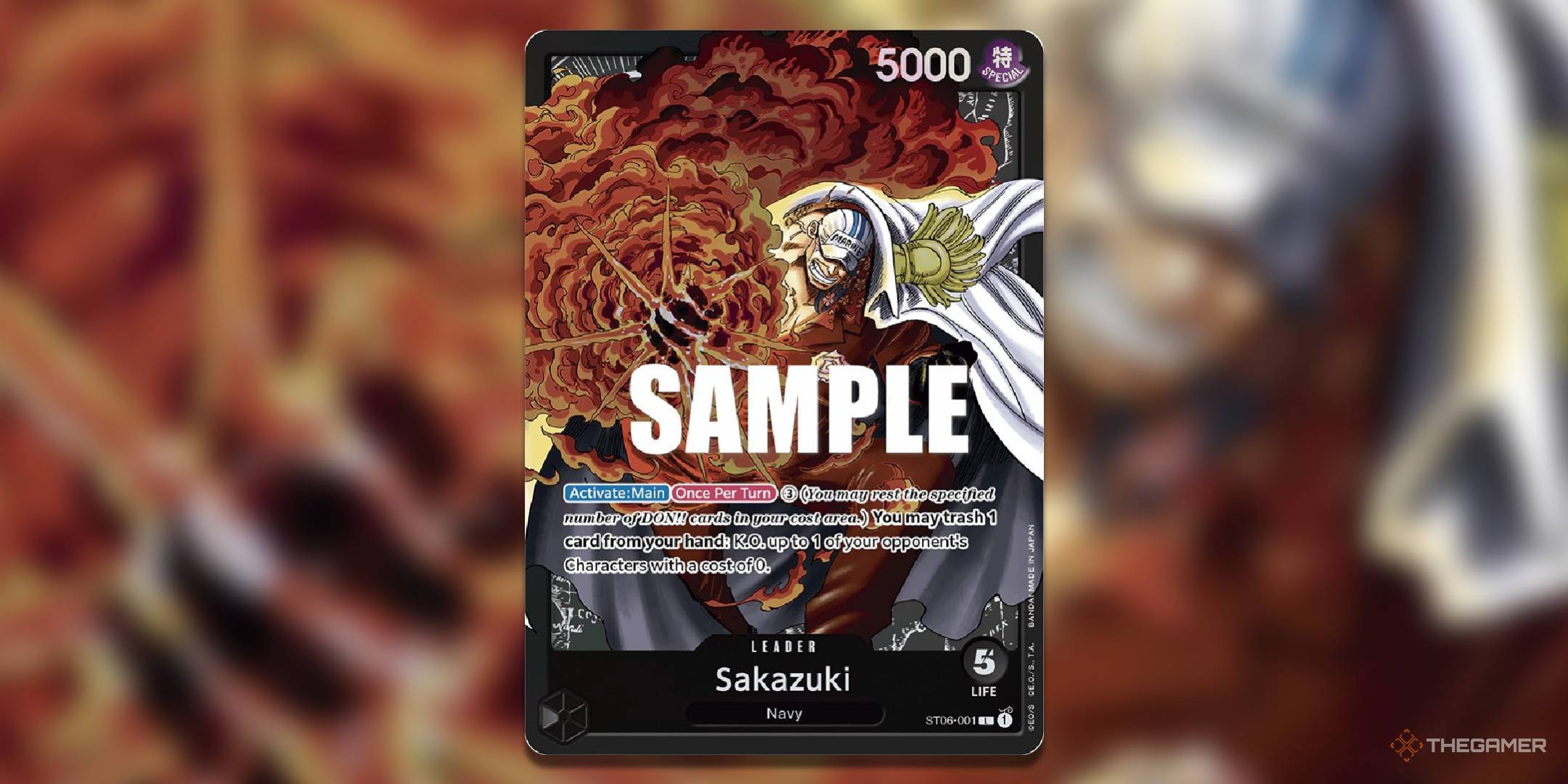 one piece card game sakazuki Shop OP02-099 SR TCGHOBBY it is impossible for me to identify every flaw They gone and banned sakazuki