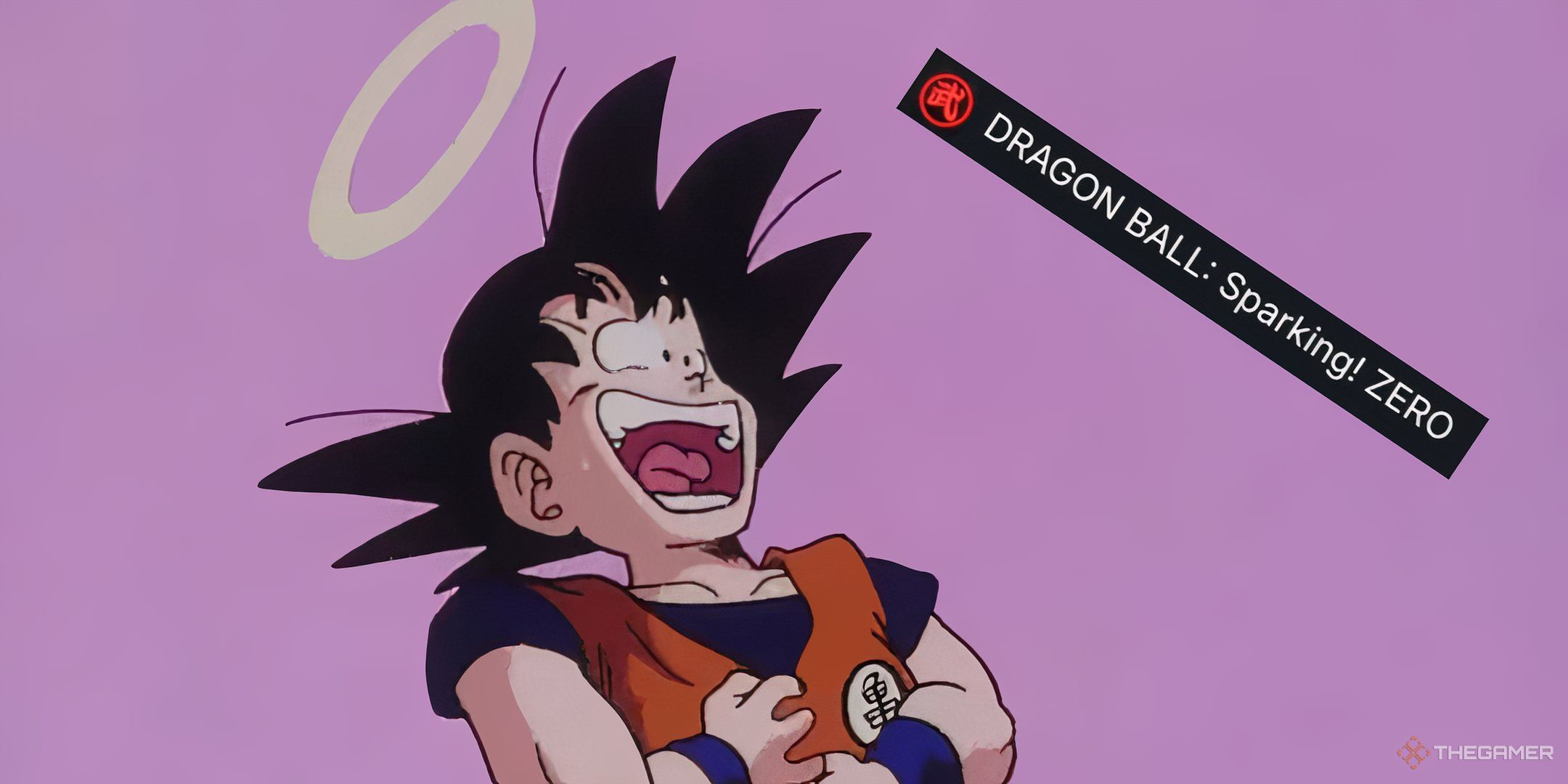 Goku laughing at the Sparking Zero SteamDB logo change.