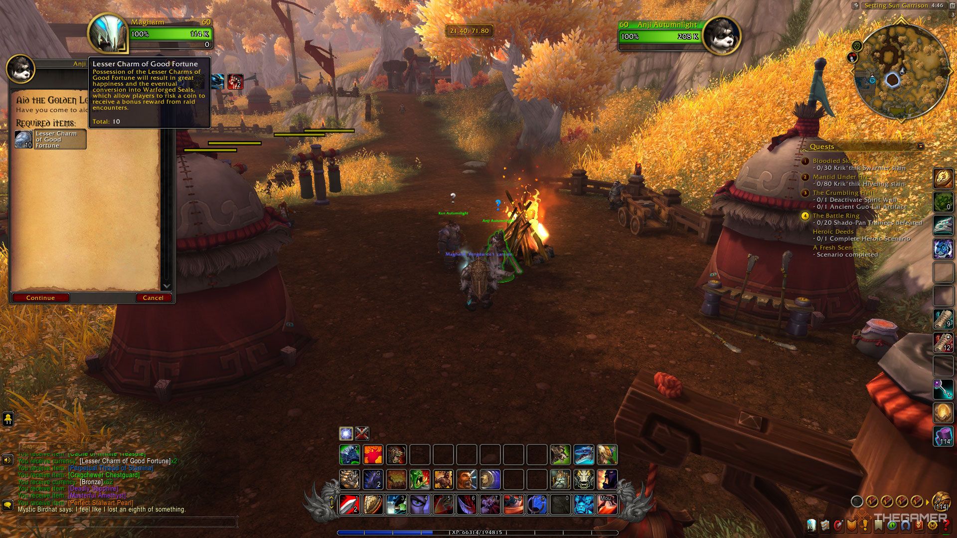 How To Get Lesser Charms Of Good Fortune In WoW Remix: Mists Of Pandaria