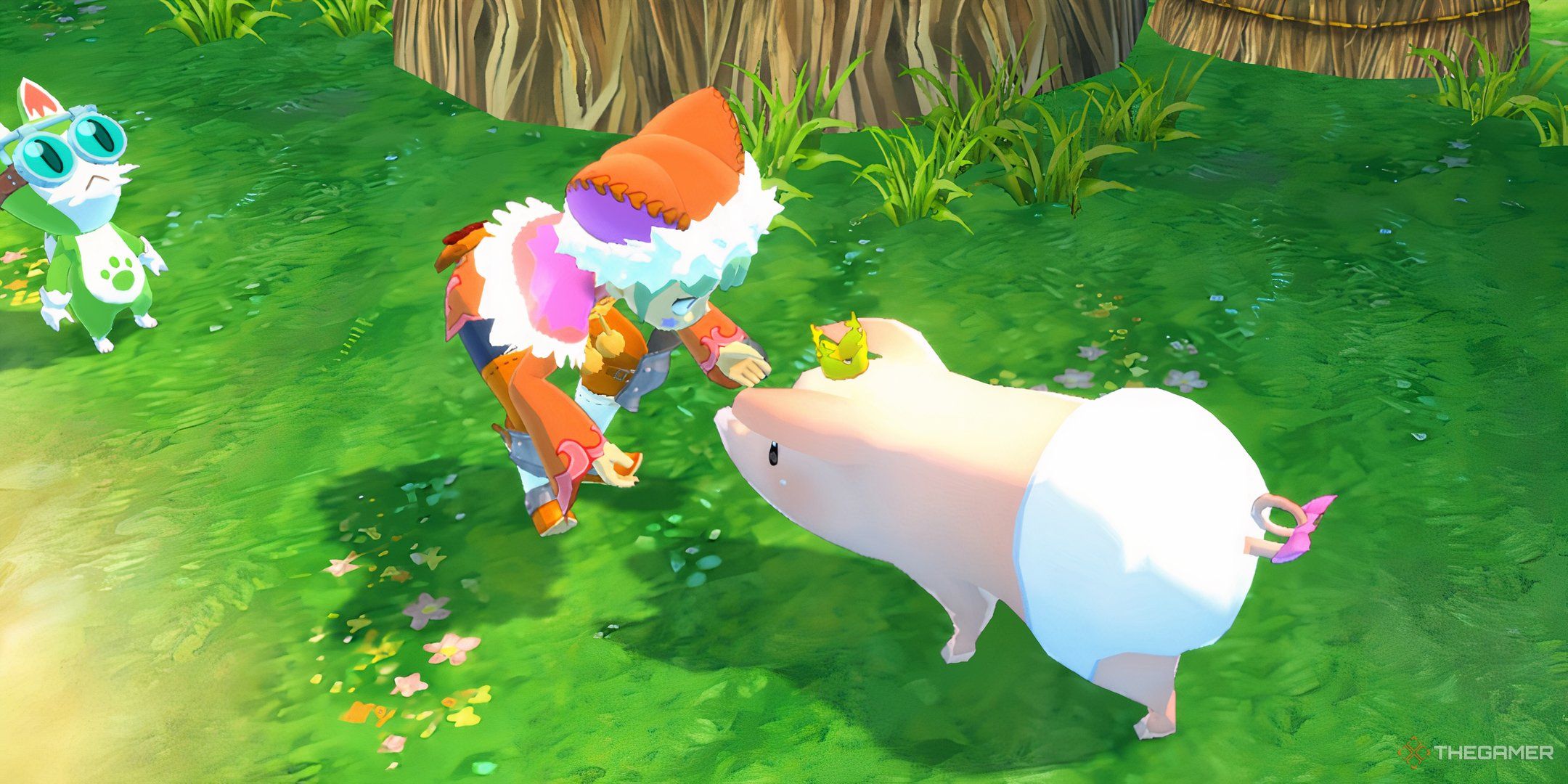 All Lost Poogie Locations In Monster Hunter Stories   A Female Rider With A Poogie In Hakum Village In Monster Hunter Stories 1 