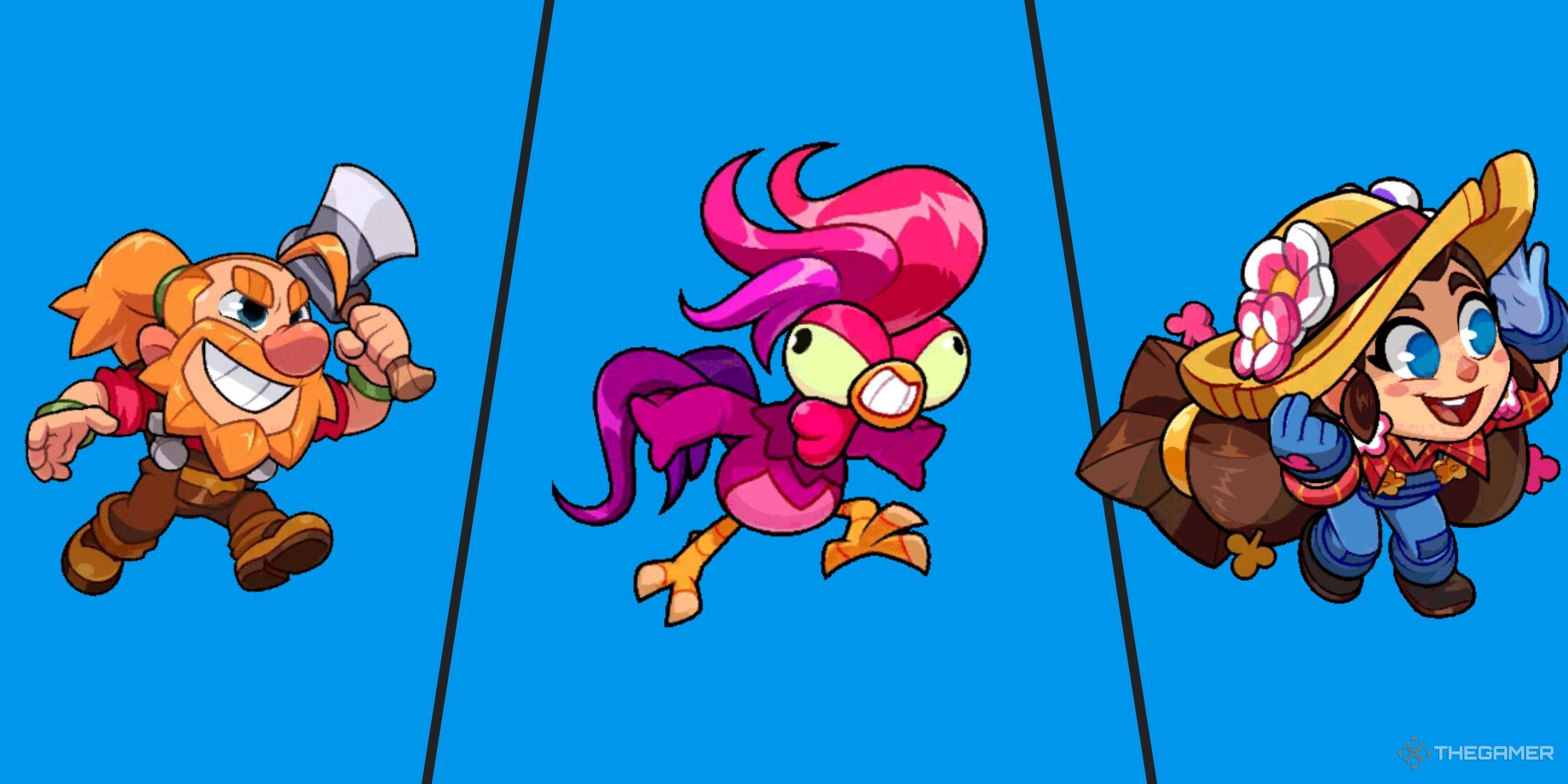 C Tier Characters in Squad Busters in Greg, Chicken and Mavis.