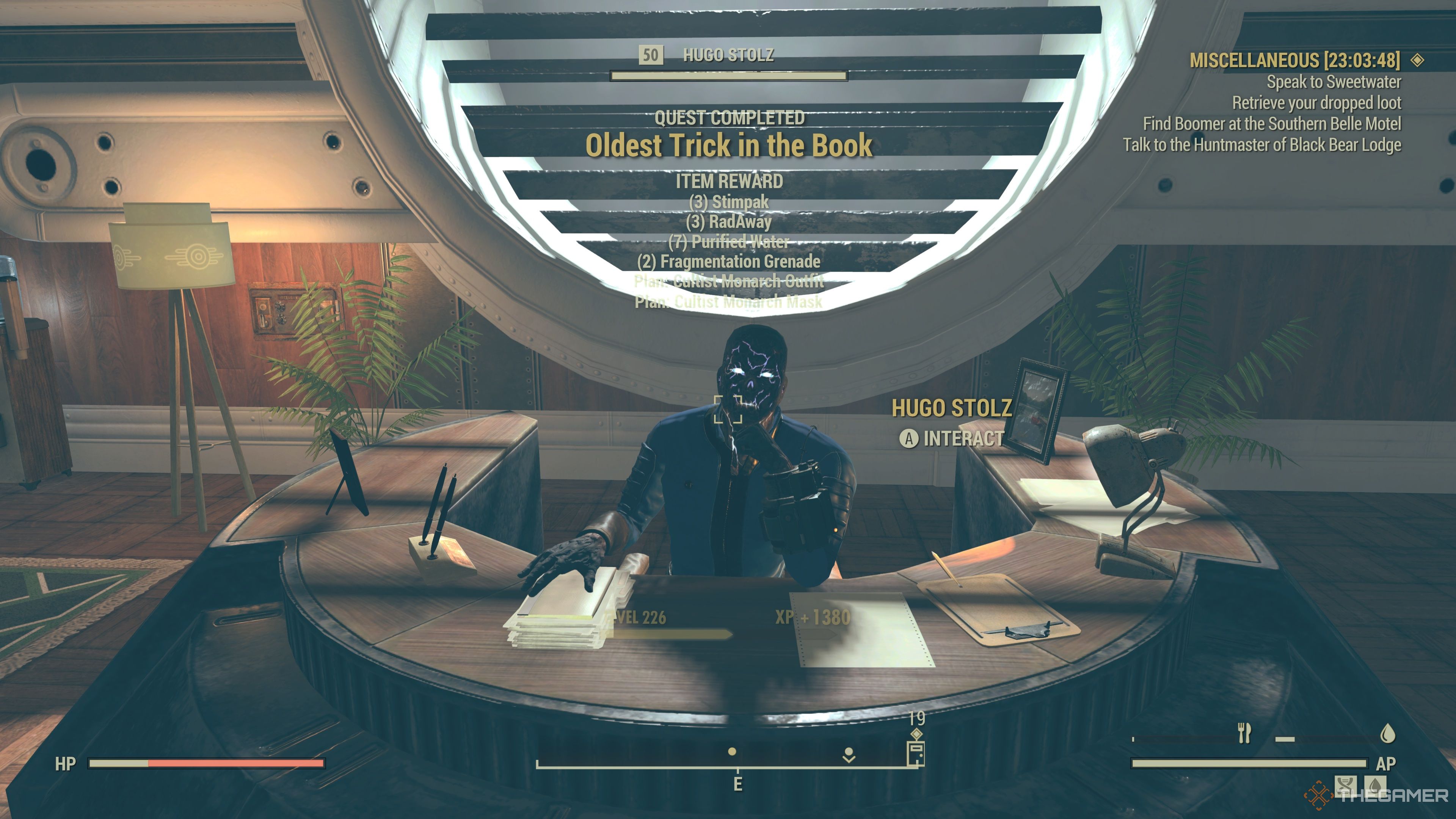 قدیمی ترین ترفند در کتاب پاداش در Fallout 76.