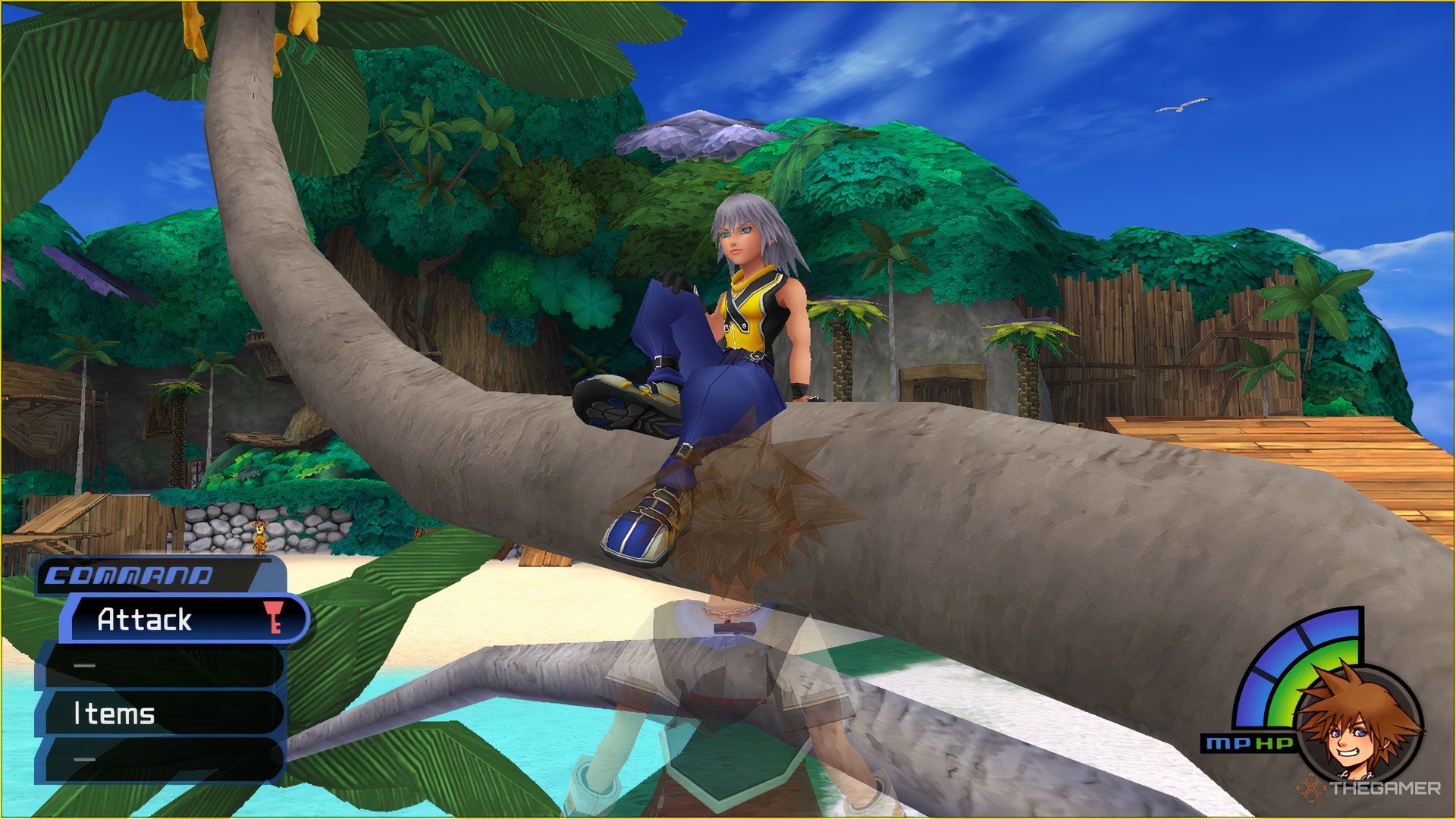 KINGDOM HEARTS Final Mix RIku روی درخت paopu