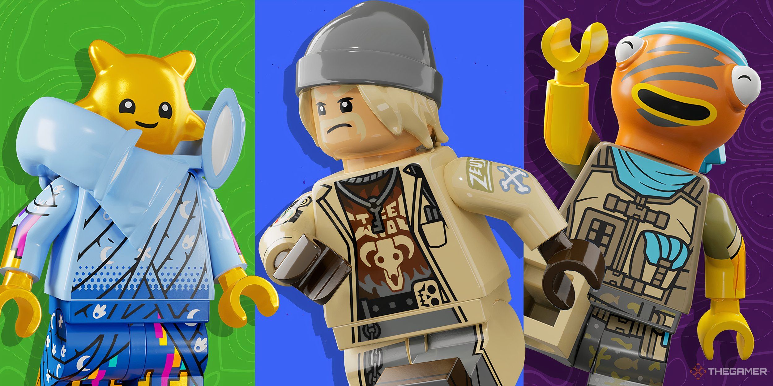 Lego Fortnite character collage