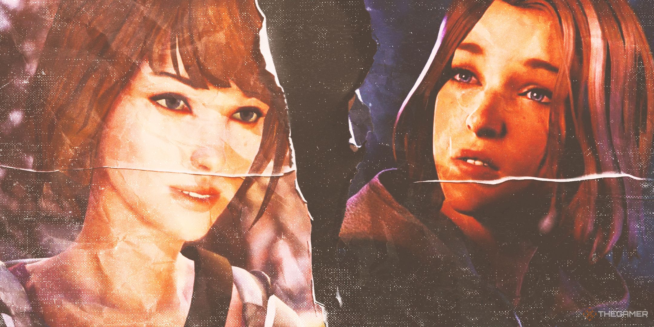 Young Max from the first Life Is Strange next to older Max in Double Exposure