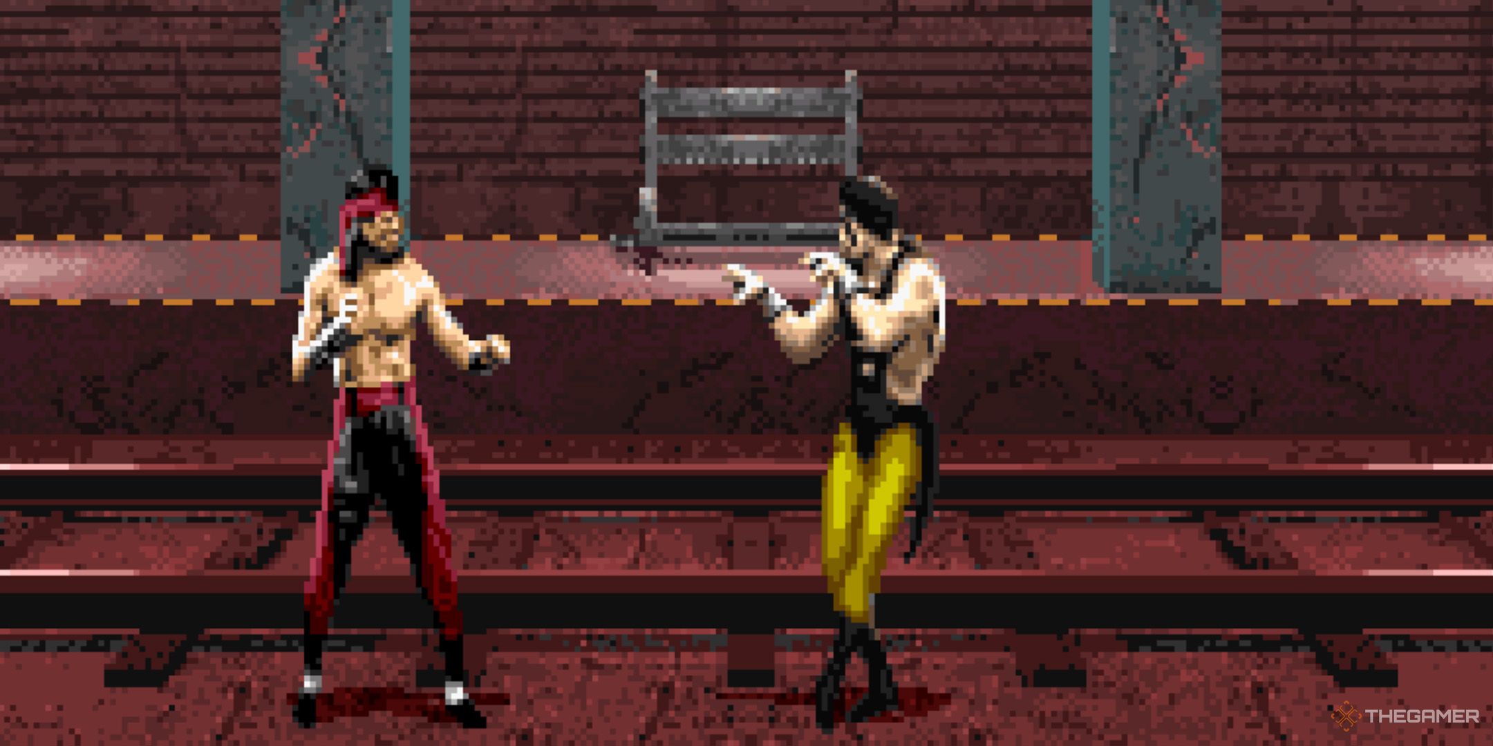 Liu Kang fighting Shang Tsung in Mortal Kombat 3