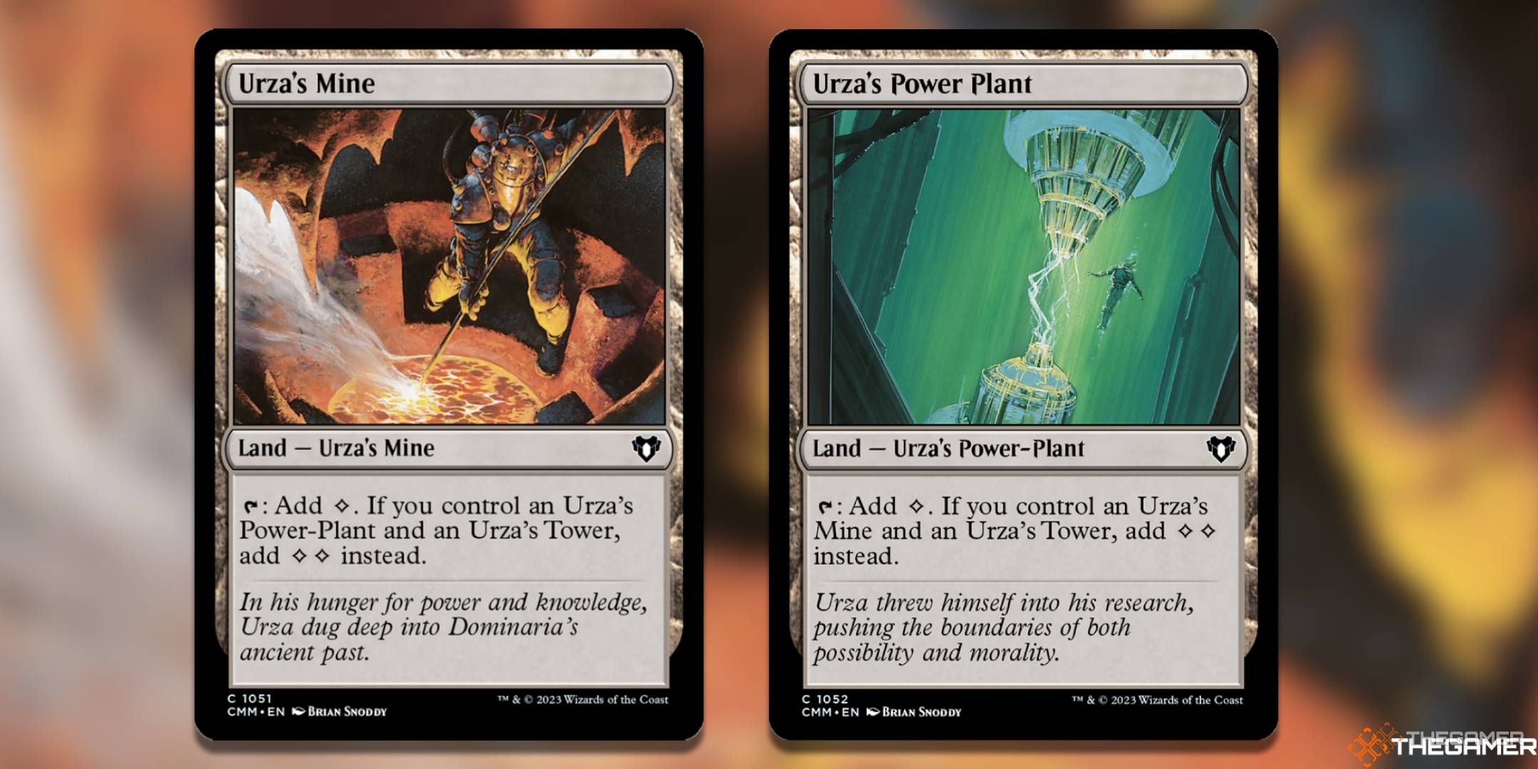 Urza's Mine + Urza's Power Plant Magic: The Gathering cards