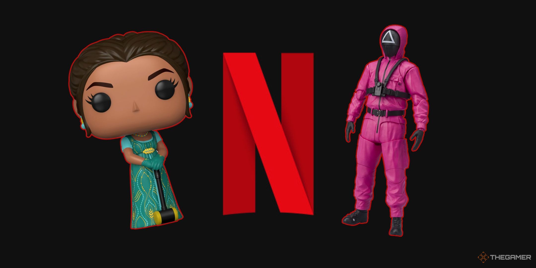 Netflix show characters. Featured image: Netflix logo with a character on both sides.