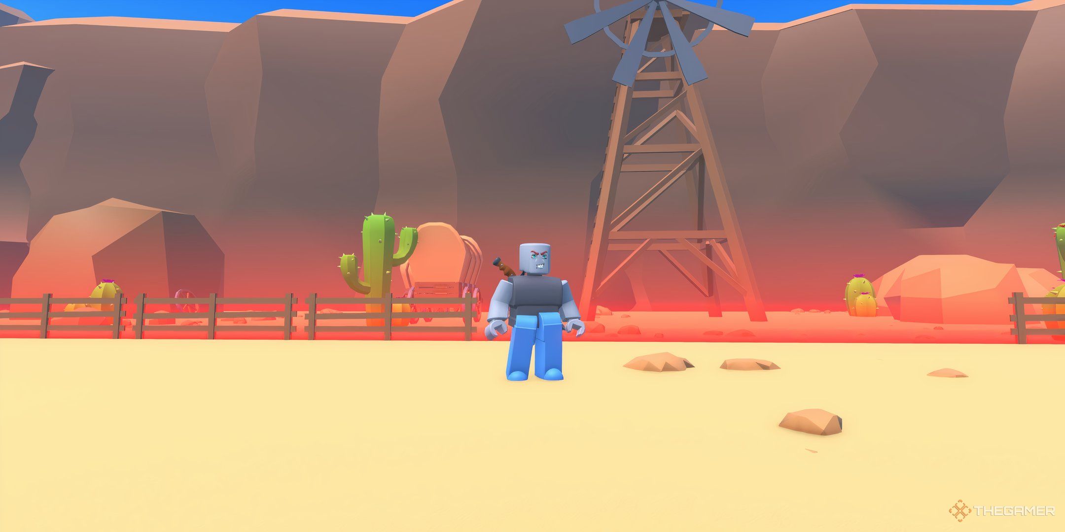 a player standing in Murder Time on Roblox