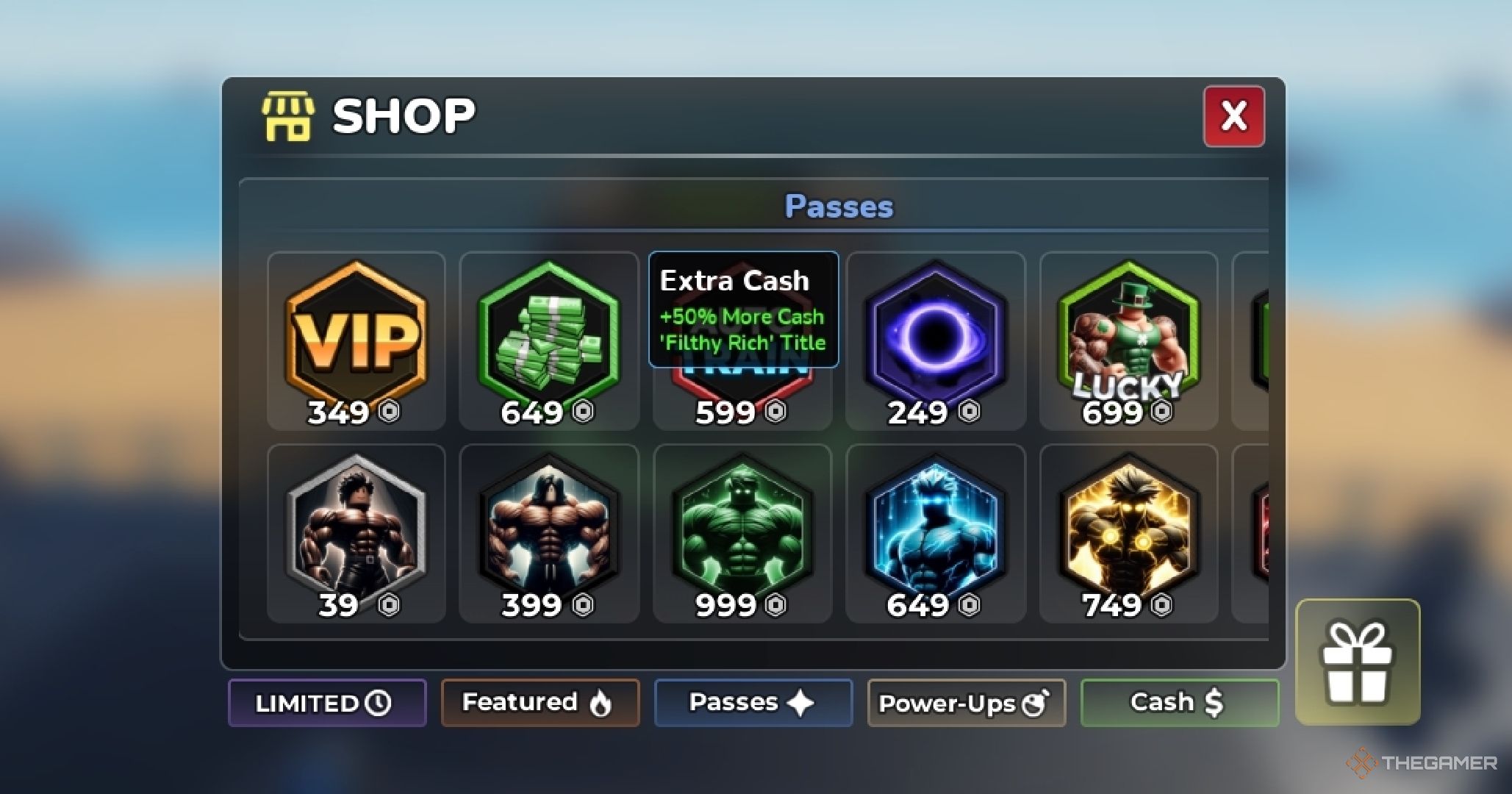 roblox gym league extra cash pass
