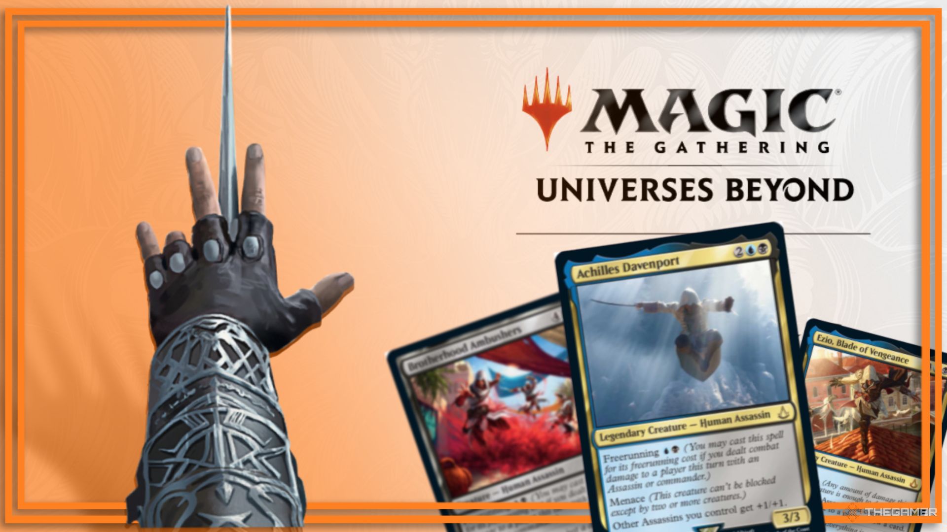 Magic Universes Beyond Assassin's Creed Hidden Blade with Cards