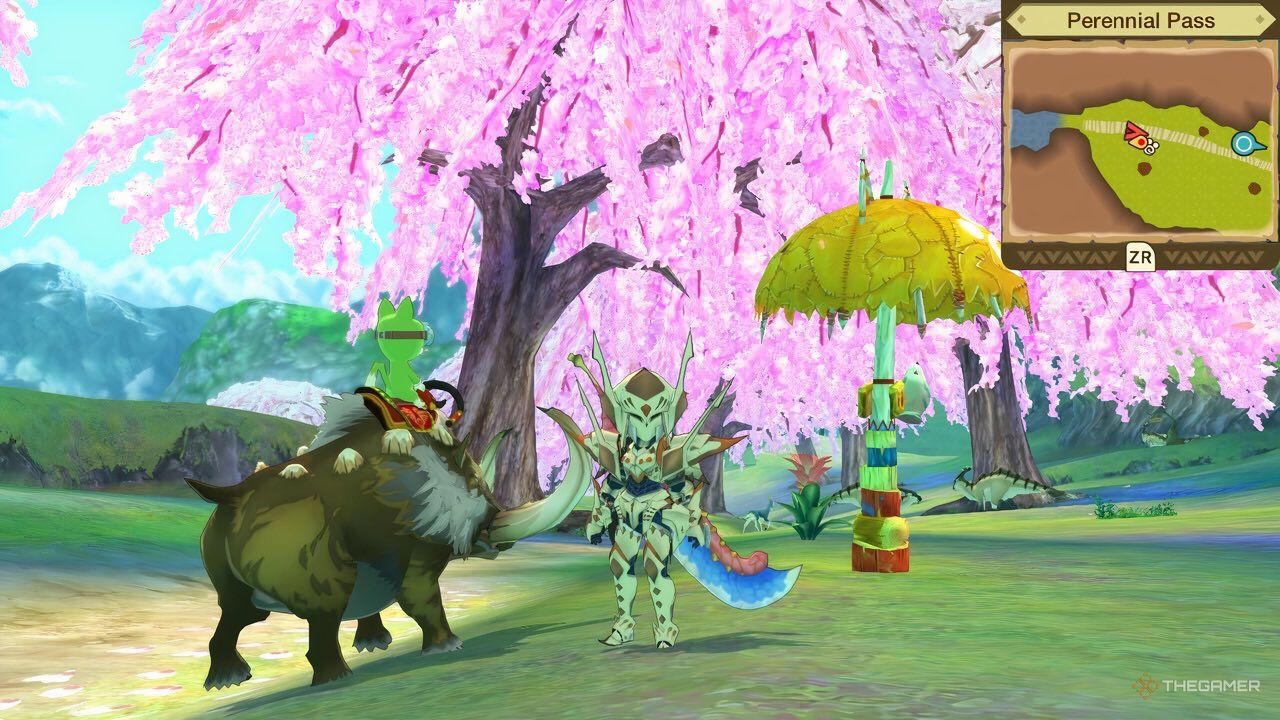 the catavan stand in perennial pass in monster hunter stories