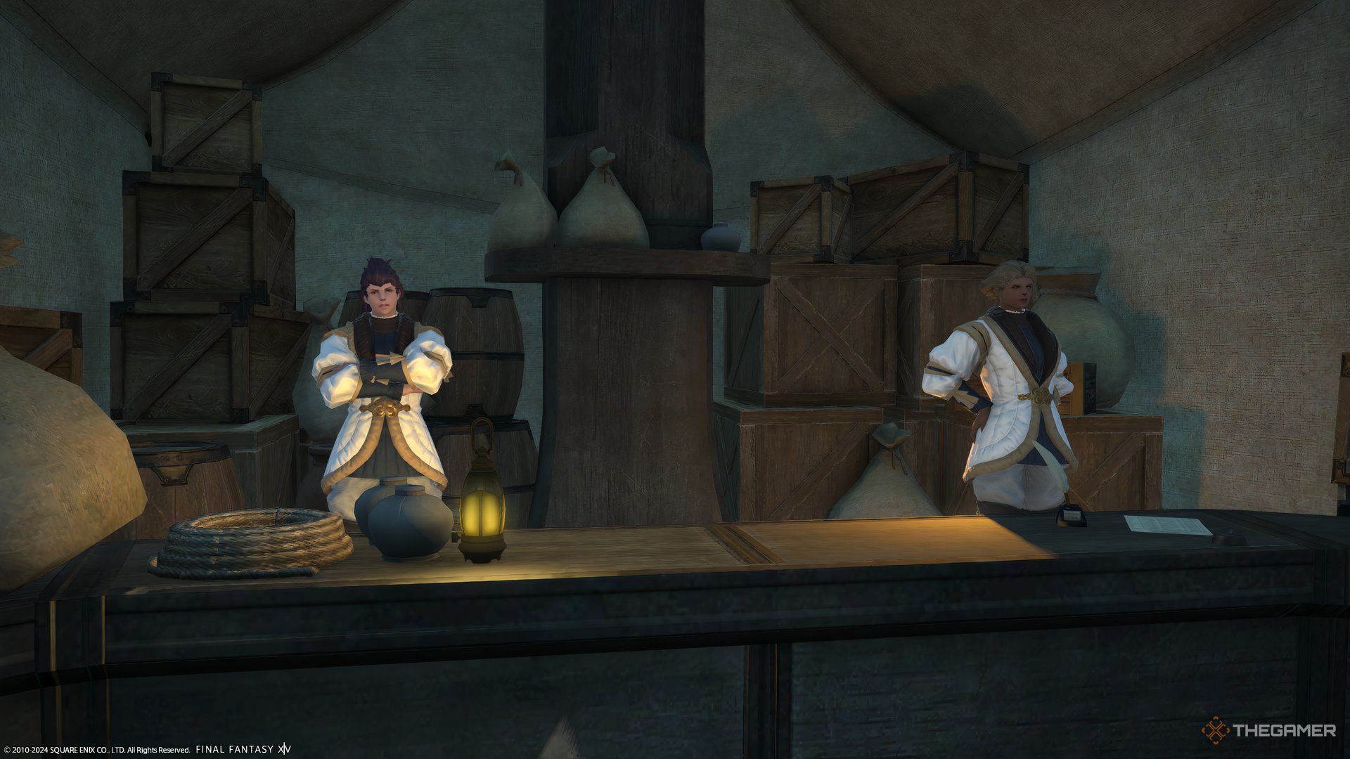 The Scrip Exchange and Colletable NPC in Revenant's Toll in Final Fantasy 14.