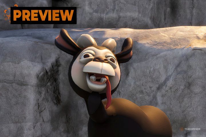 The toon goat from Goat Simulator 3 Multiverse of Nonsense with the preview logo in the top corner thumbnail.