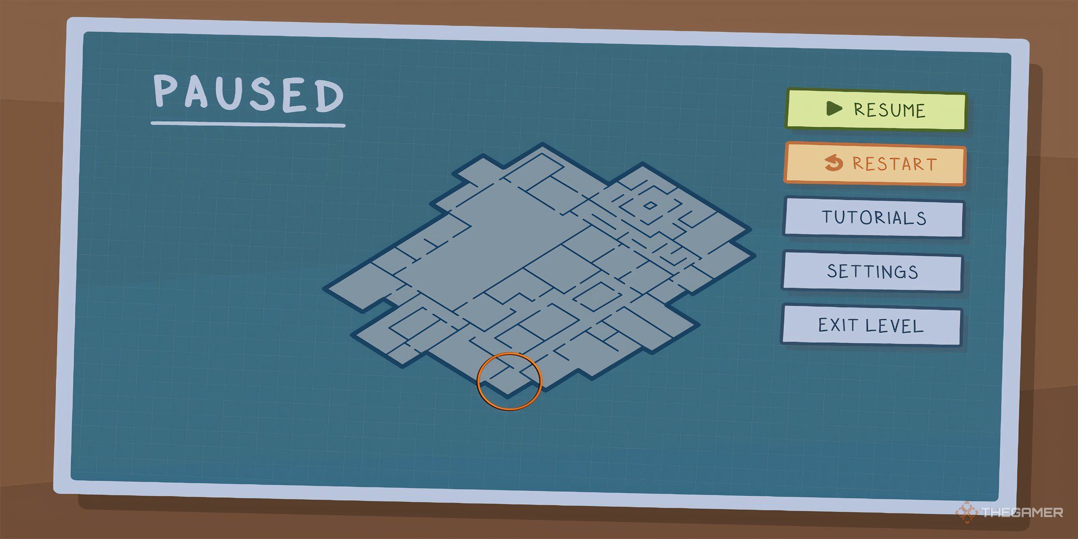 The WereCleaner map with the location of collectible 1 highlighted.