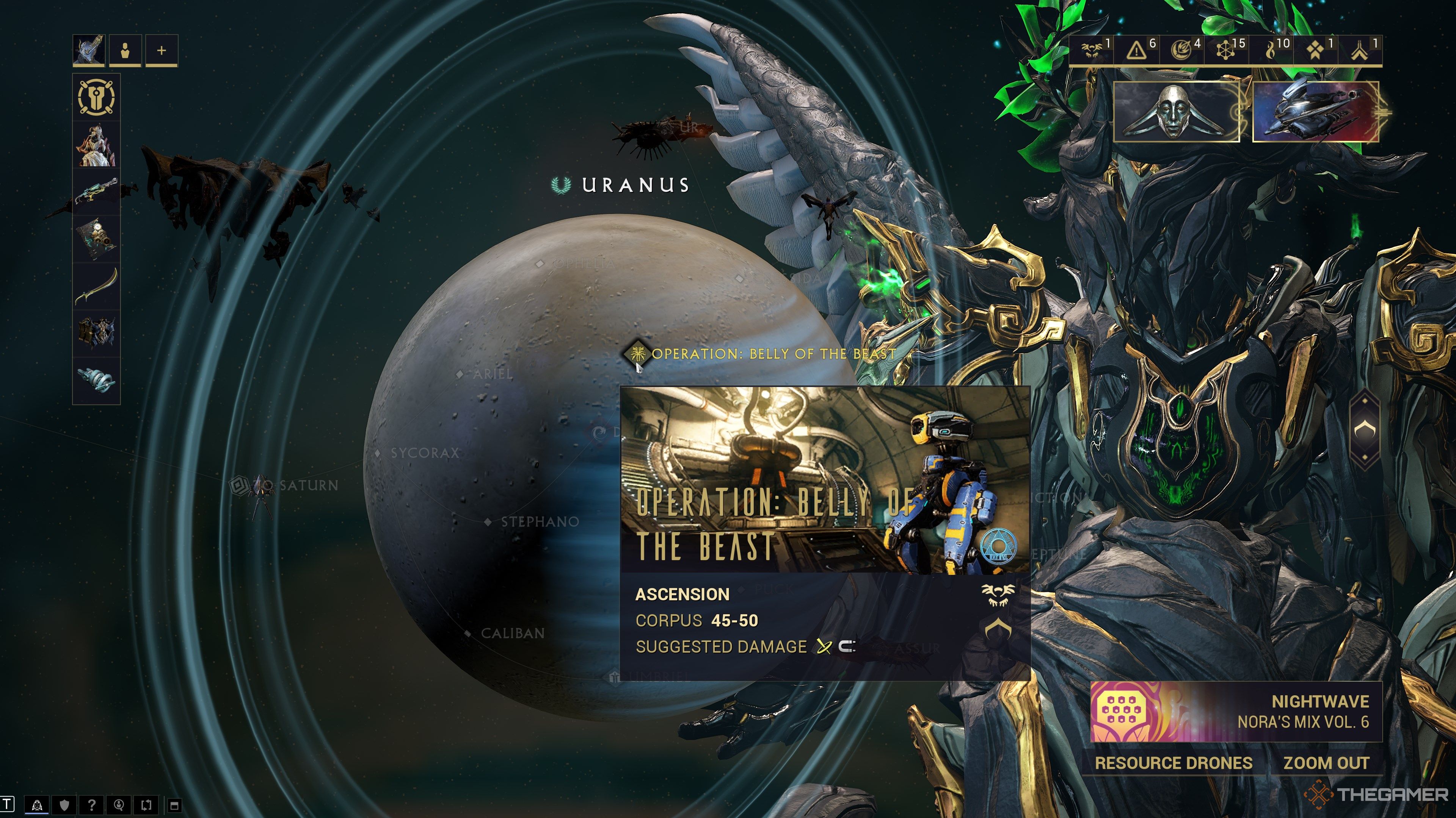 Warframe Brutus Uranus Node