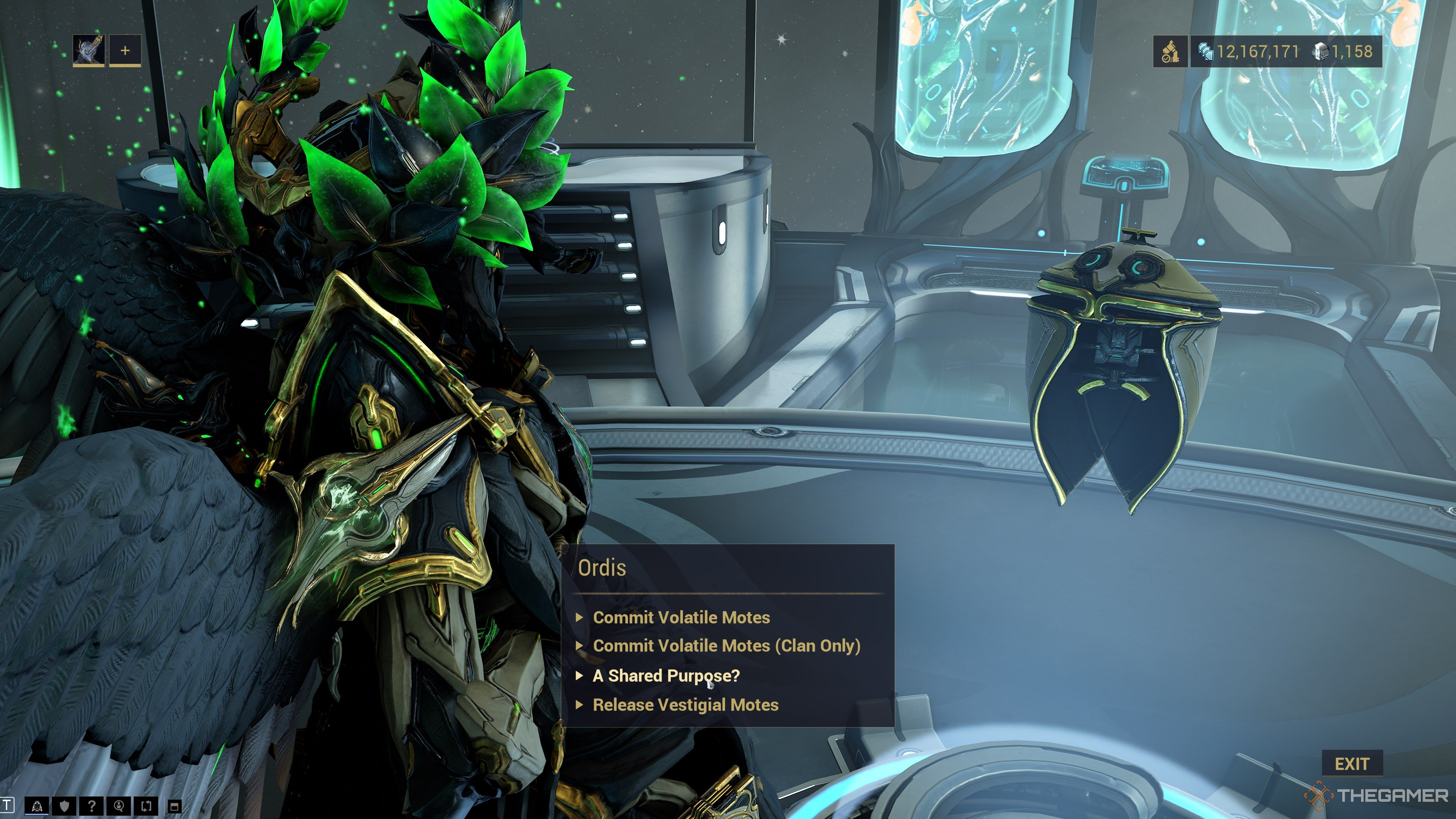 Warframe Ordis A Shared Purpose Dialogue Prompt