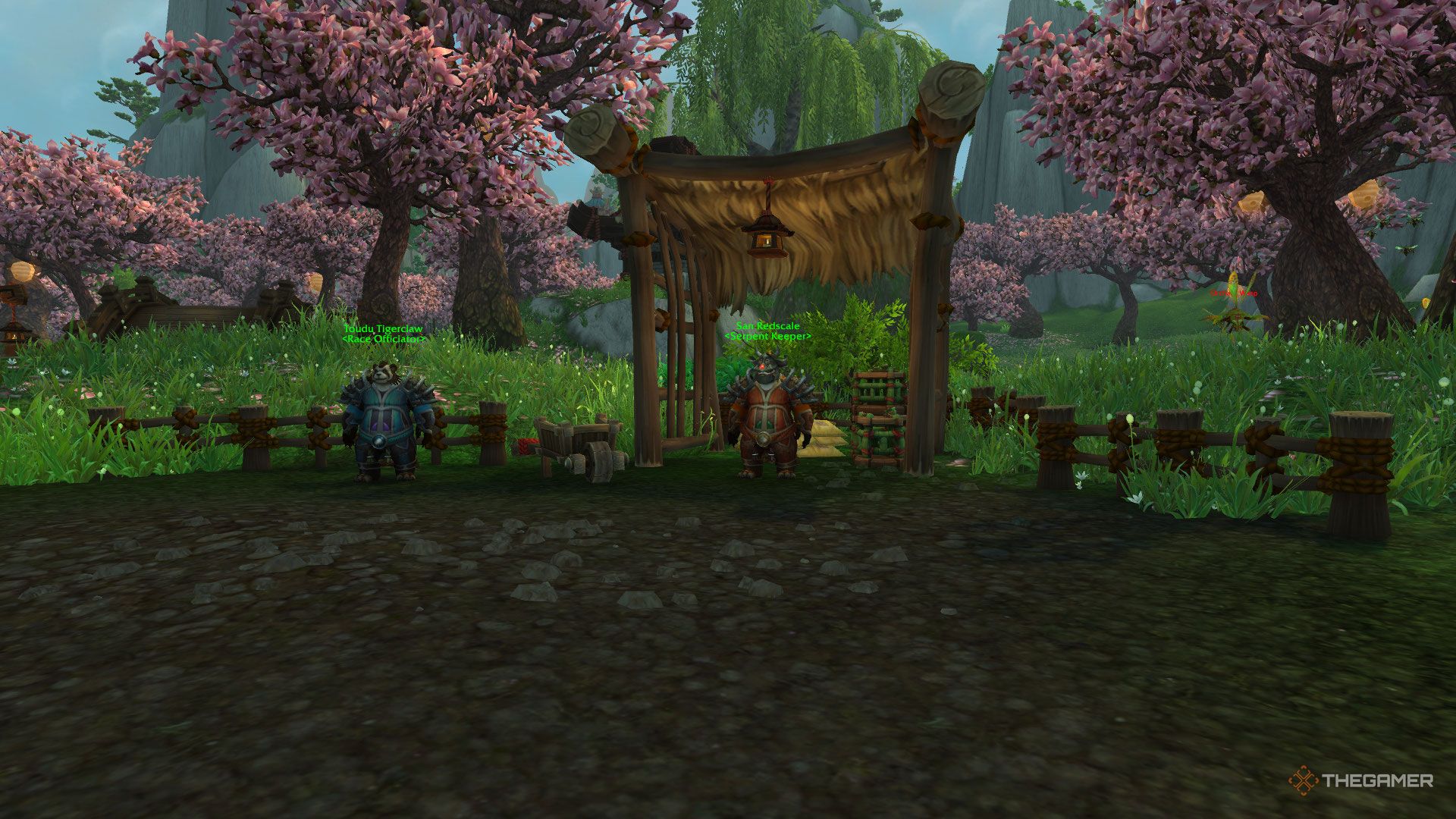 San Redscale at the Arboretum in the Mists of Pandaria Remix in World of Warcraft.