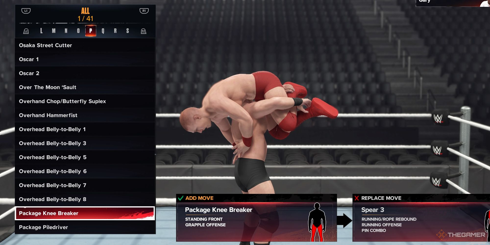 WWE 2K24 - choosing your move set