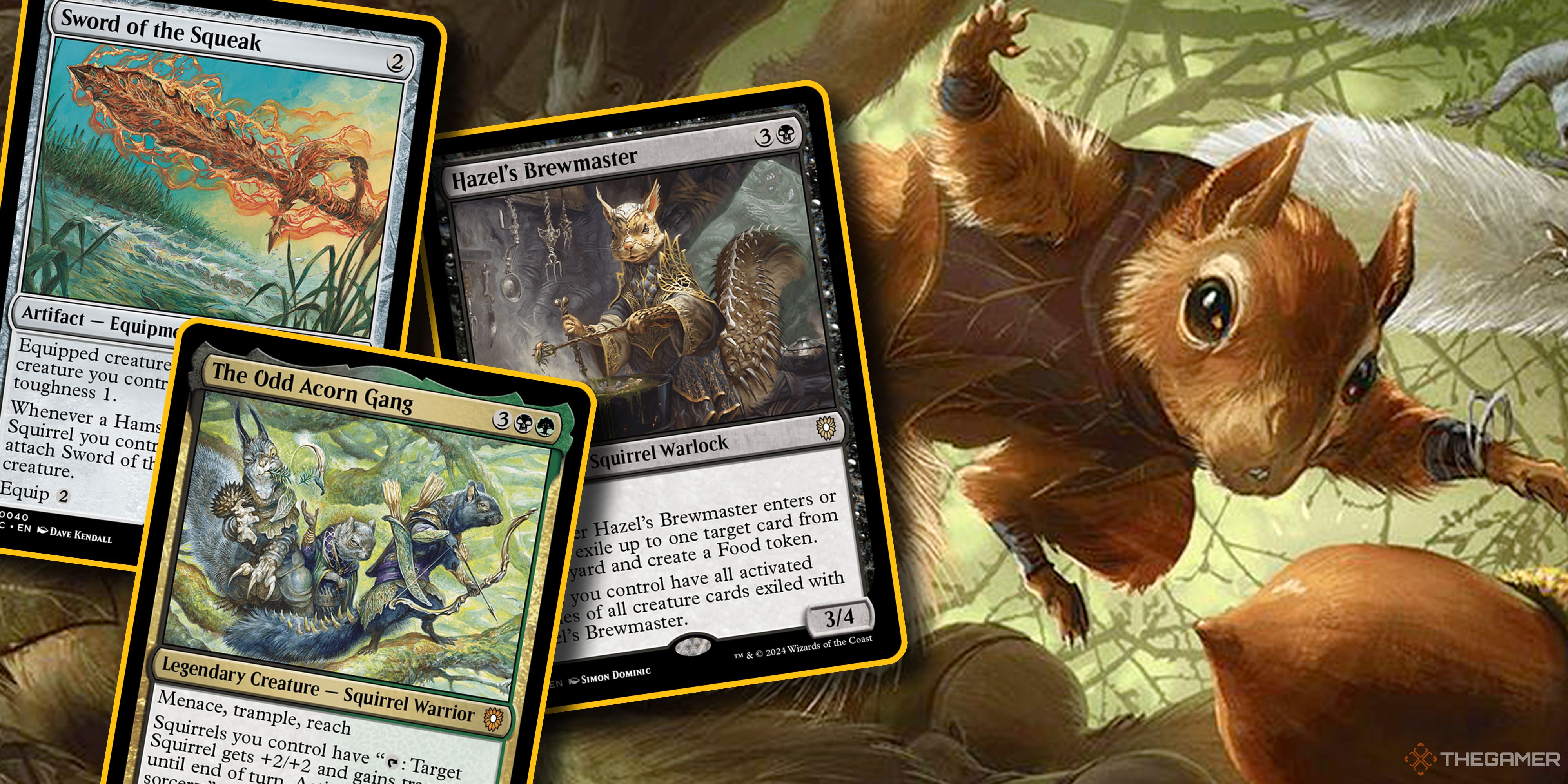 Лучшие карты из колоды «Командир Bloomburrow Squirreled Away» - MTG