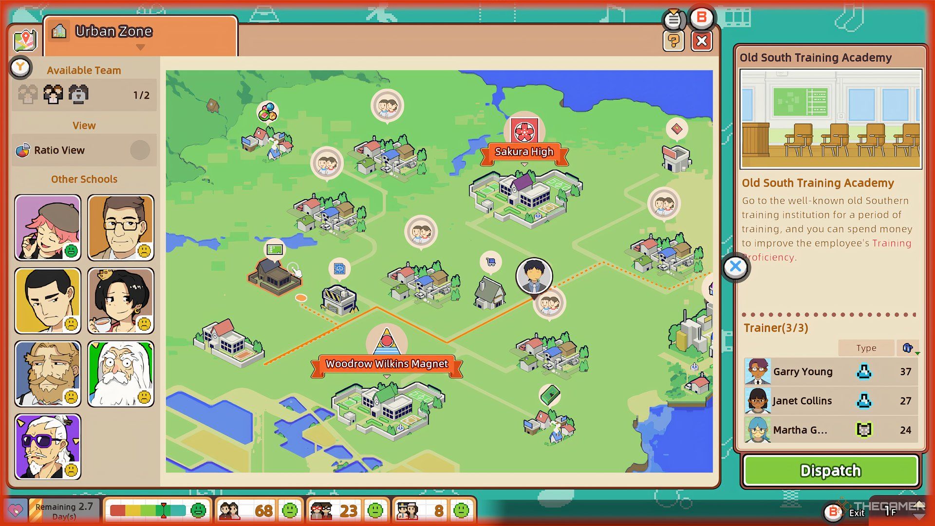 Dispatch Map Showing Training Academy In Let&rsquo;s School