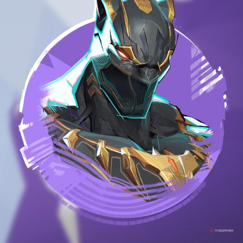 The Black Panther Spray features a portrait of Black Panther's face in Marvel Rivals.