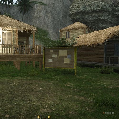 مکان تابلوی بولتن جزیره آتشفشان روی نقشه در Drug Dealer Simulator 2.