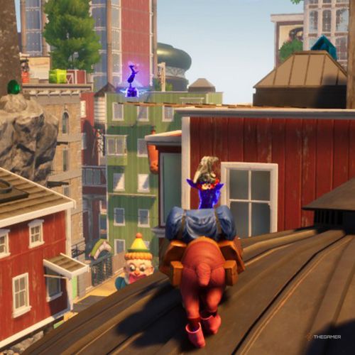 Eighteenth trinket location of Goatroit in Goat Simulator 3 Multiverse of Nonsense.