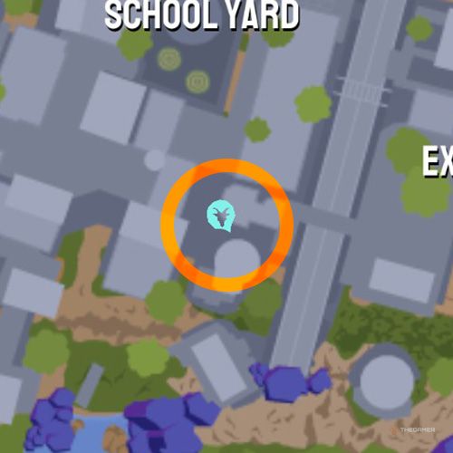 Eighteenth trinket location of Goatroit on the map in Goat Simulator 3 Multiverse of Nonsense.