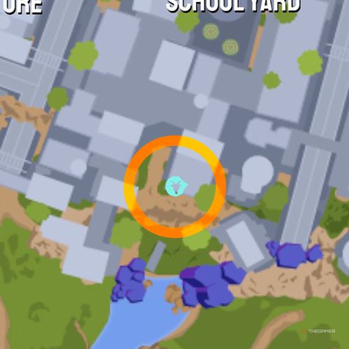 Fifteenth trinket location of Goatroit on the map in Goat Simulator 3 Multiverse of Nonsense.