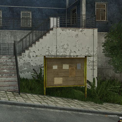 مکان پنجمین تابلوی اعلانات Bahia De Oro روی نقشه در Drug Dealer Simulator 2.