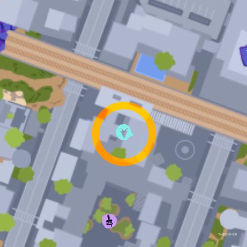 Fifth trinket location of Goatroit on the map in Goat Simulator 3 Multiverse of Nonsense.