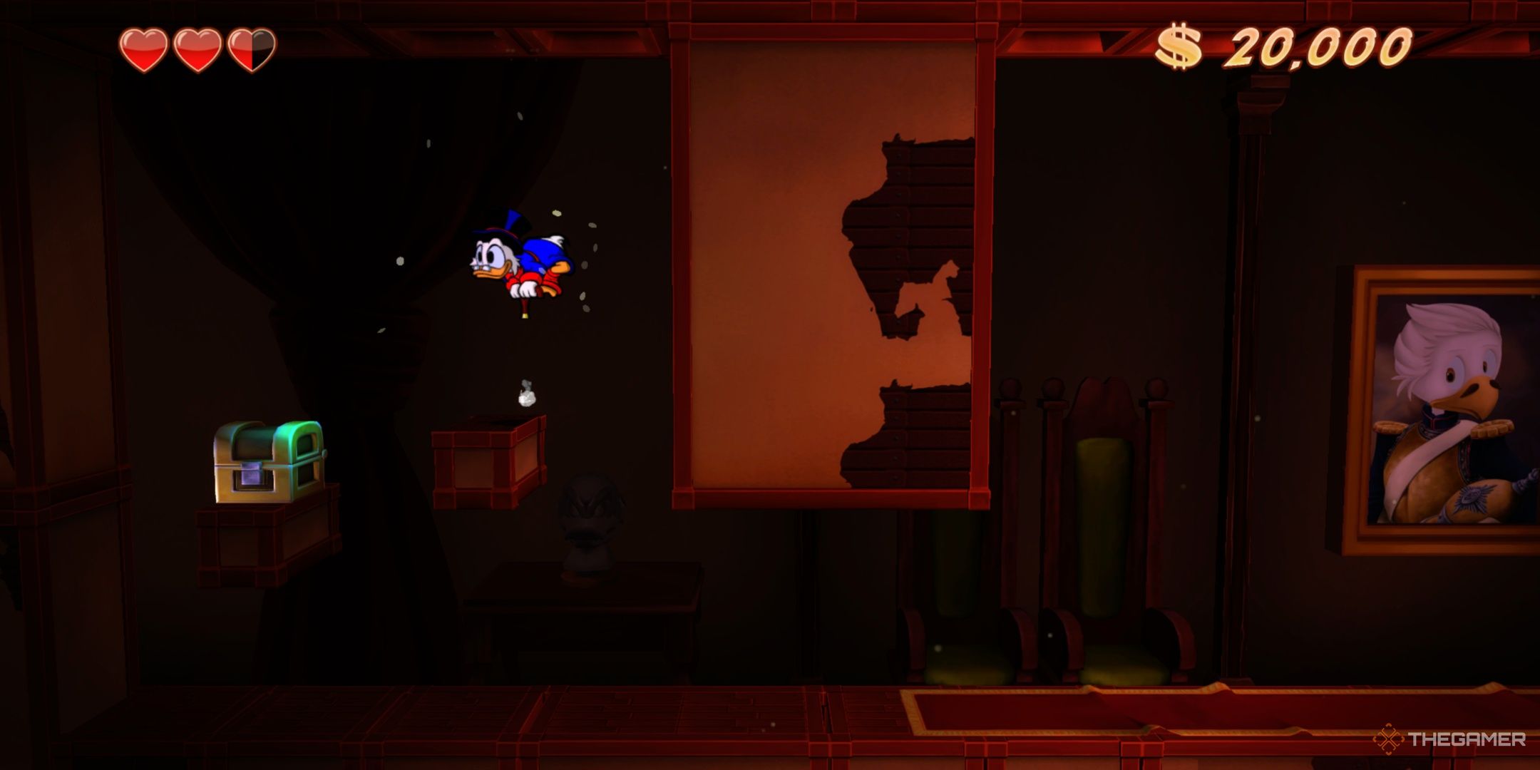 یافتن گنج مخفی در سمت چپ در DuckTales Remastered