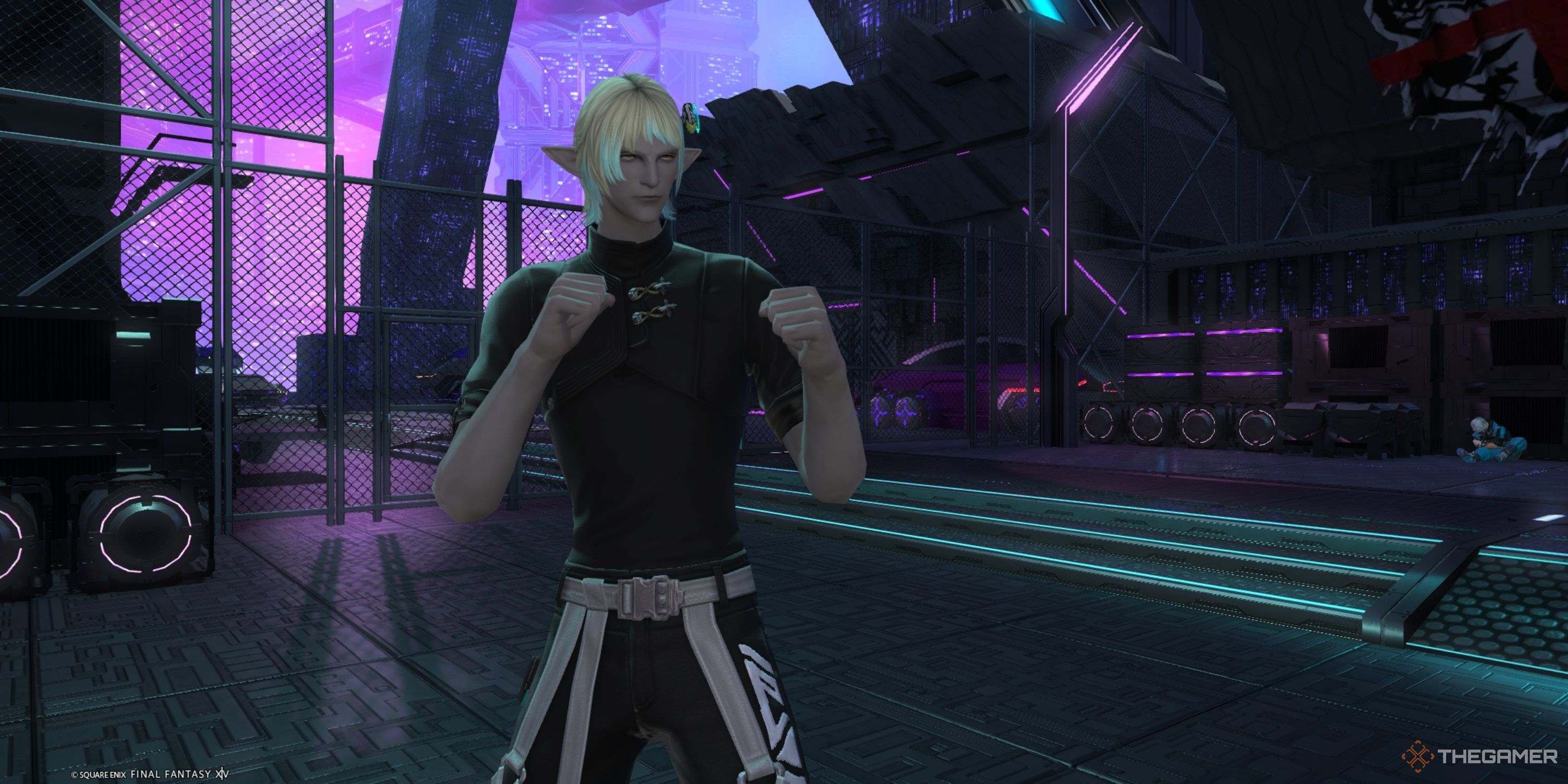 Gabbro during a cutscene in Final Fantasy 14.