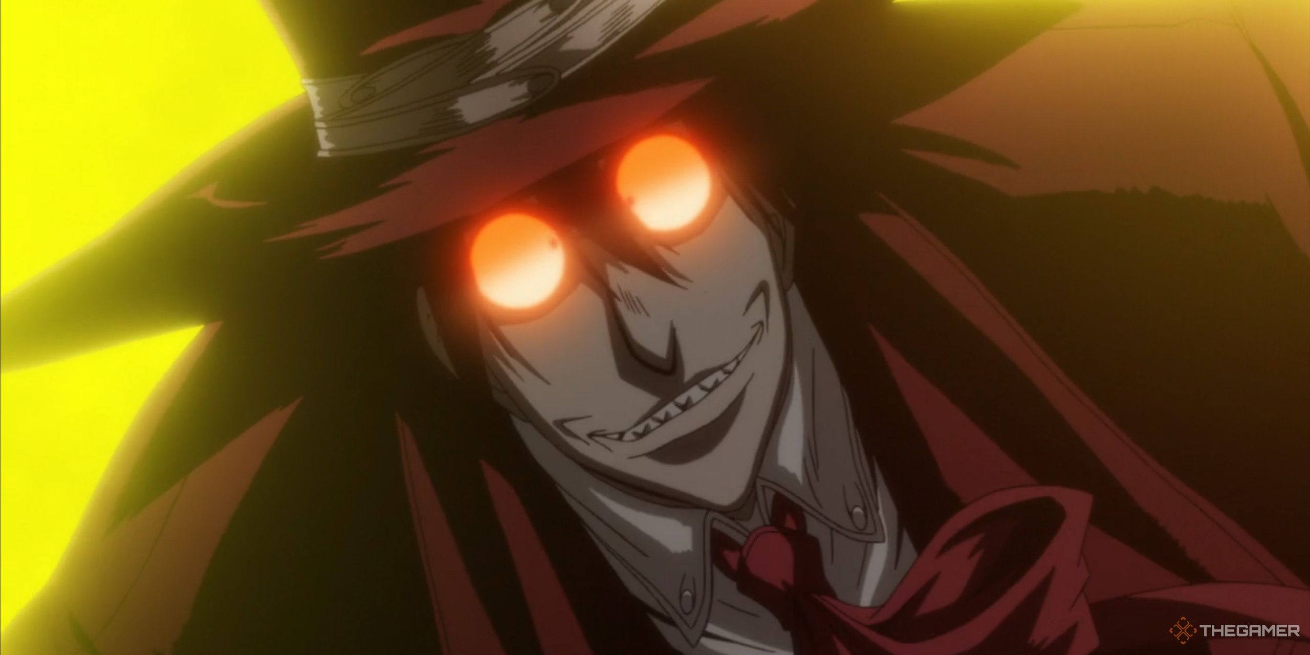 Alucard smiling in Hellsing Ultimate